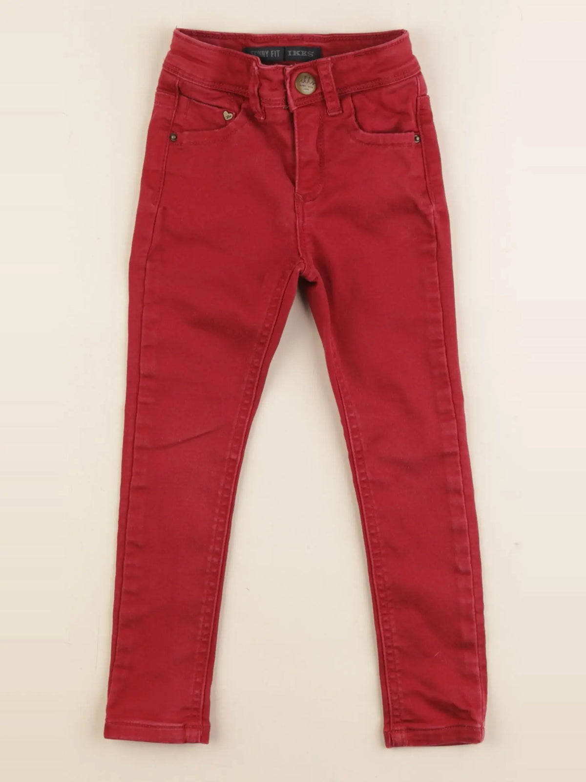 IKKS - pantalon rouge - 3 ans