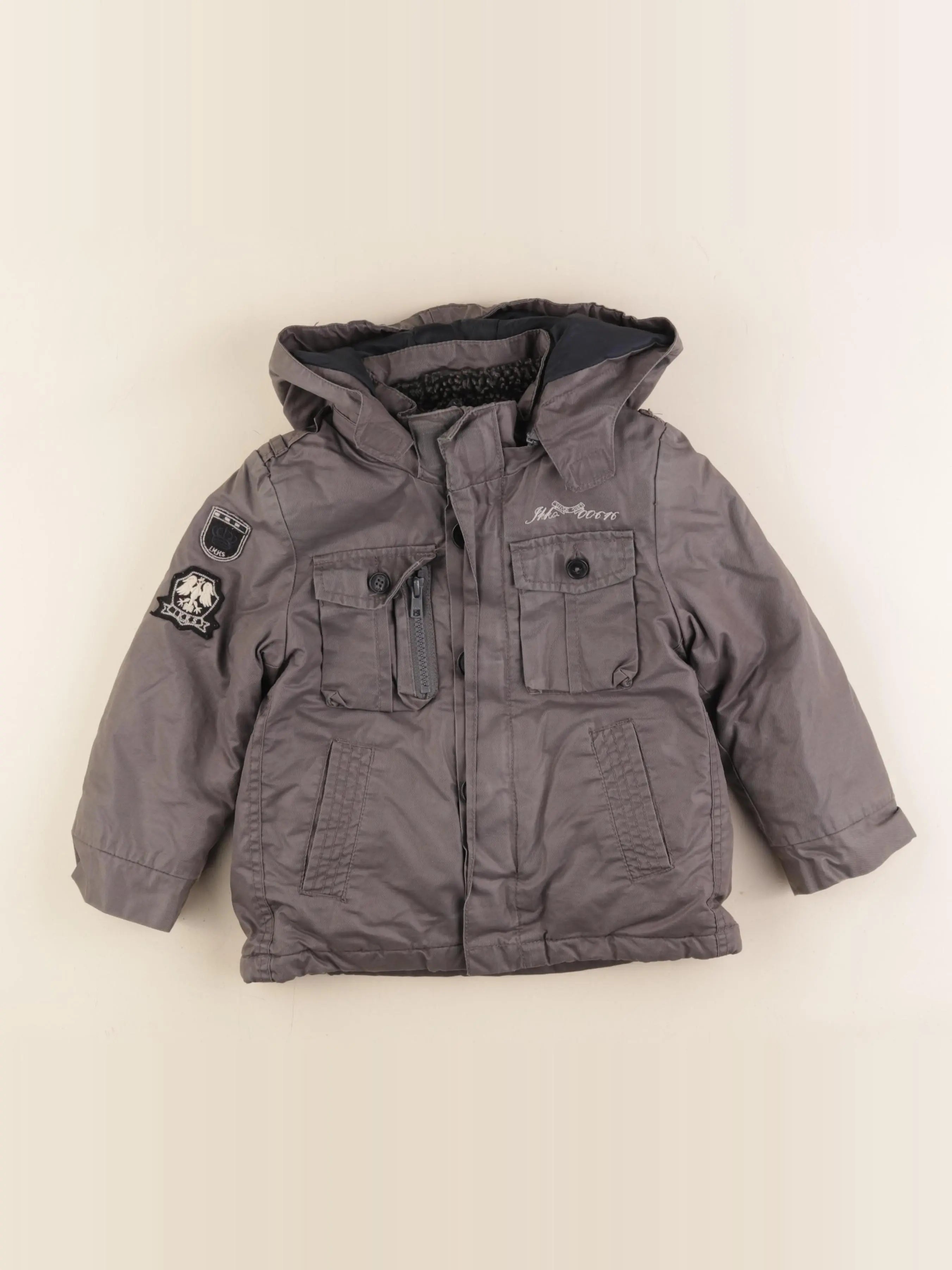 IKKS - parka gris - 3 ans