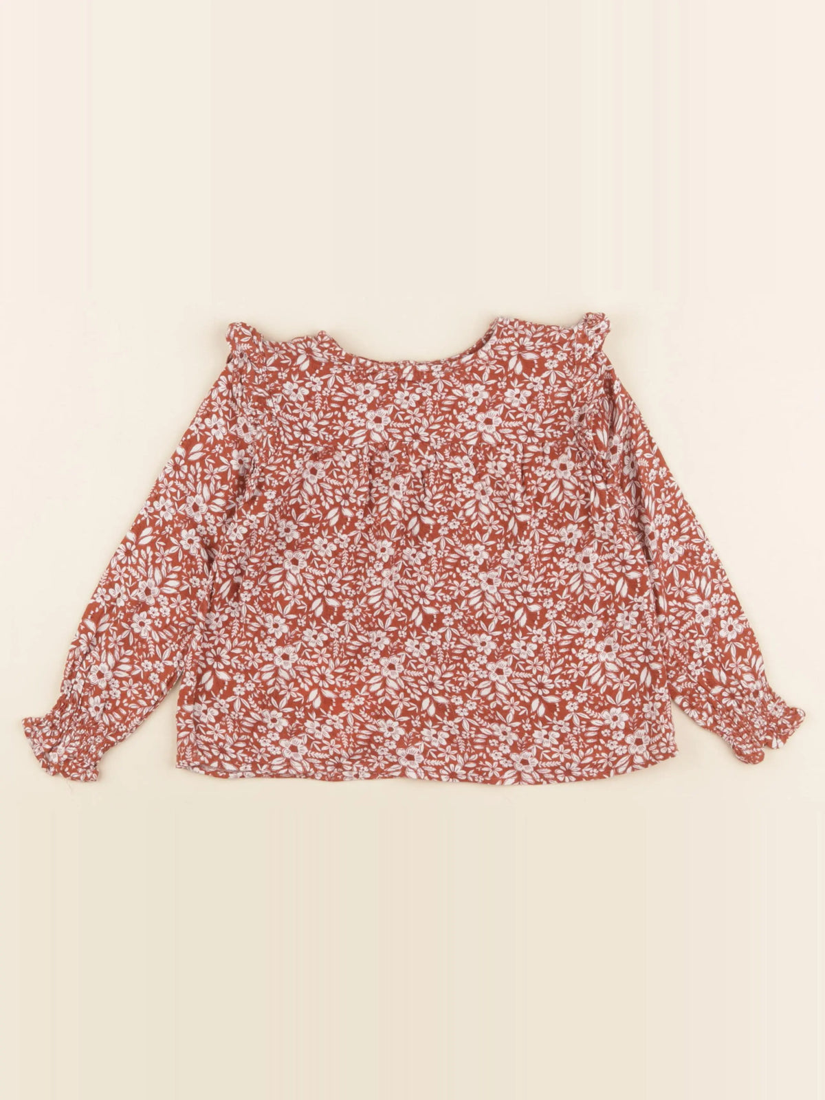 Vertbaudet - blouse marron - 4 ans