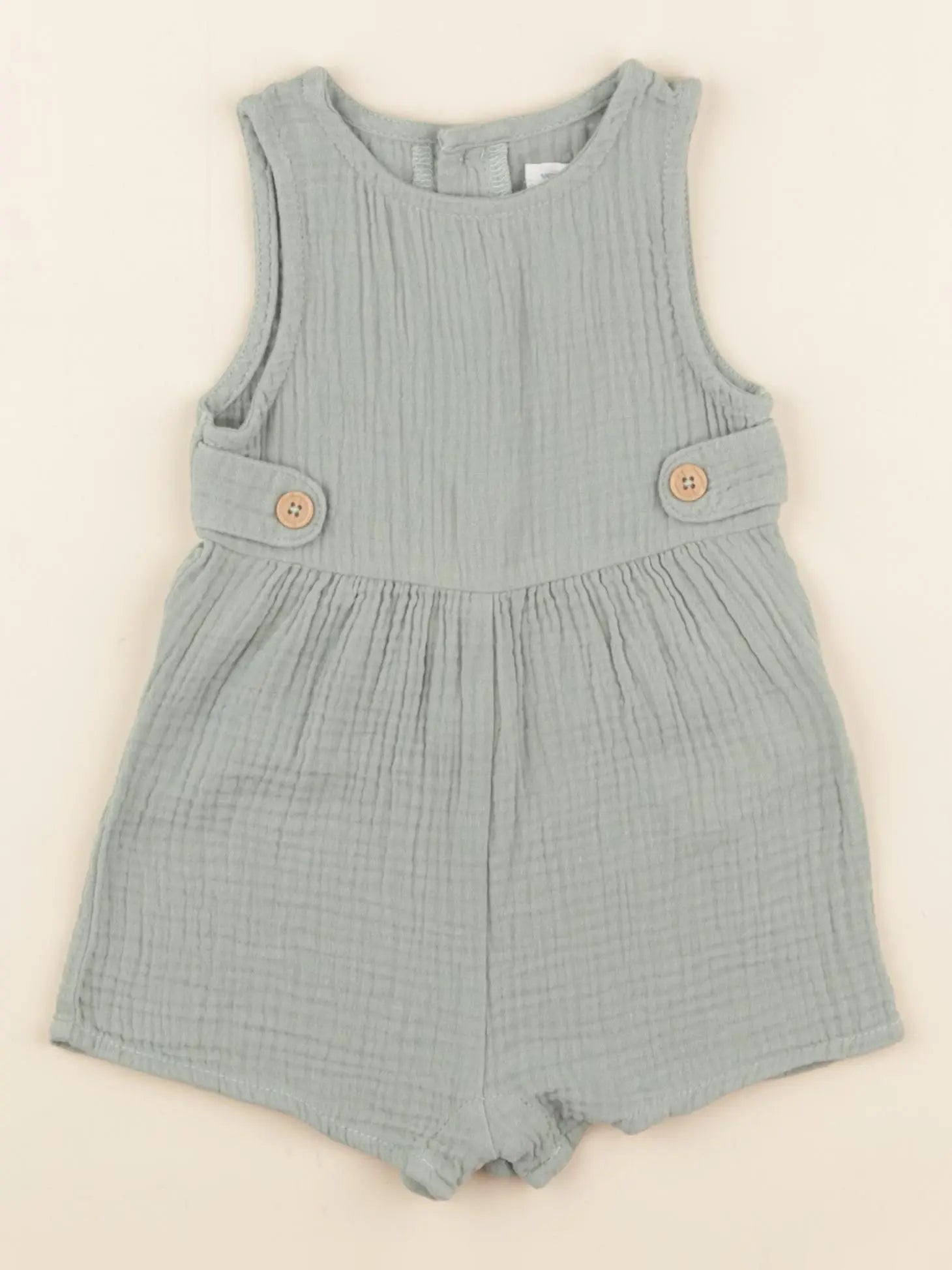 Vertbaudet - combinaison vert - 9 mois