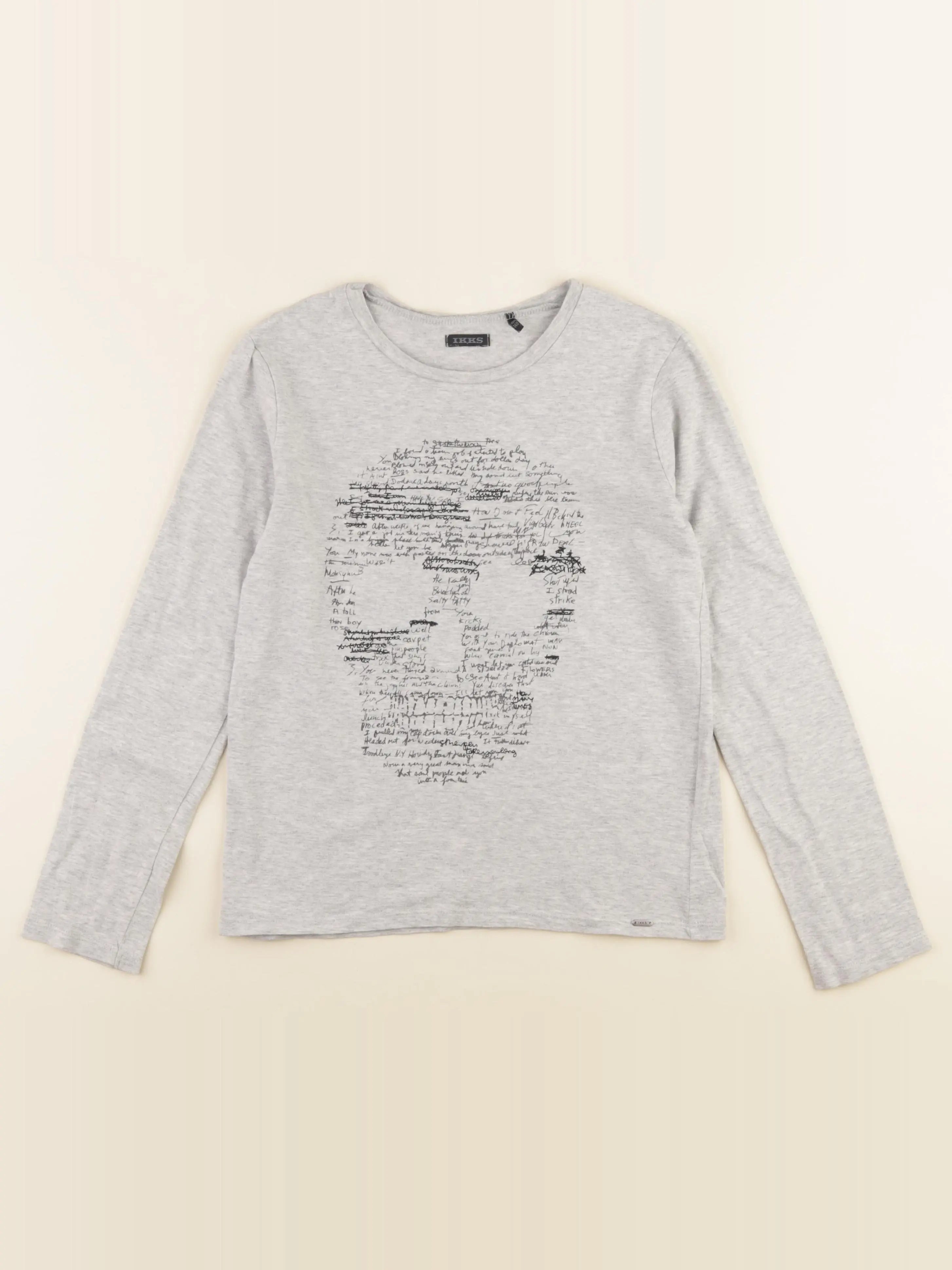 IKKS - tee-shirt gris - 10 ans