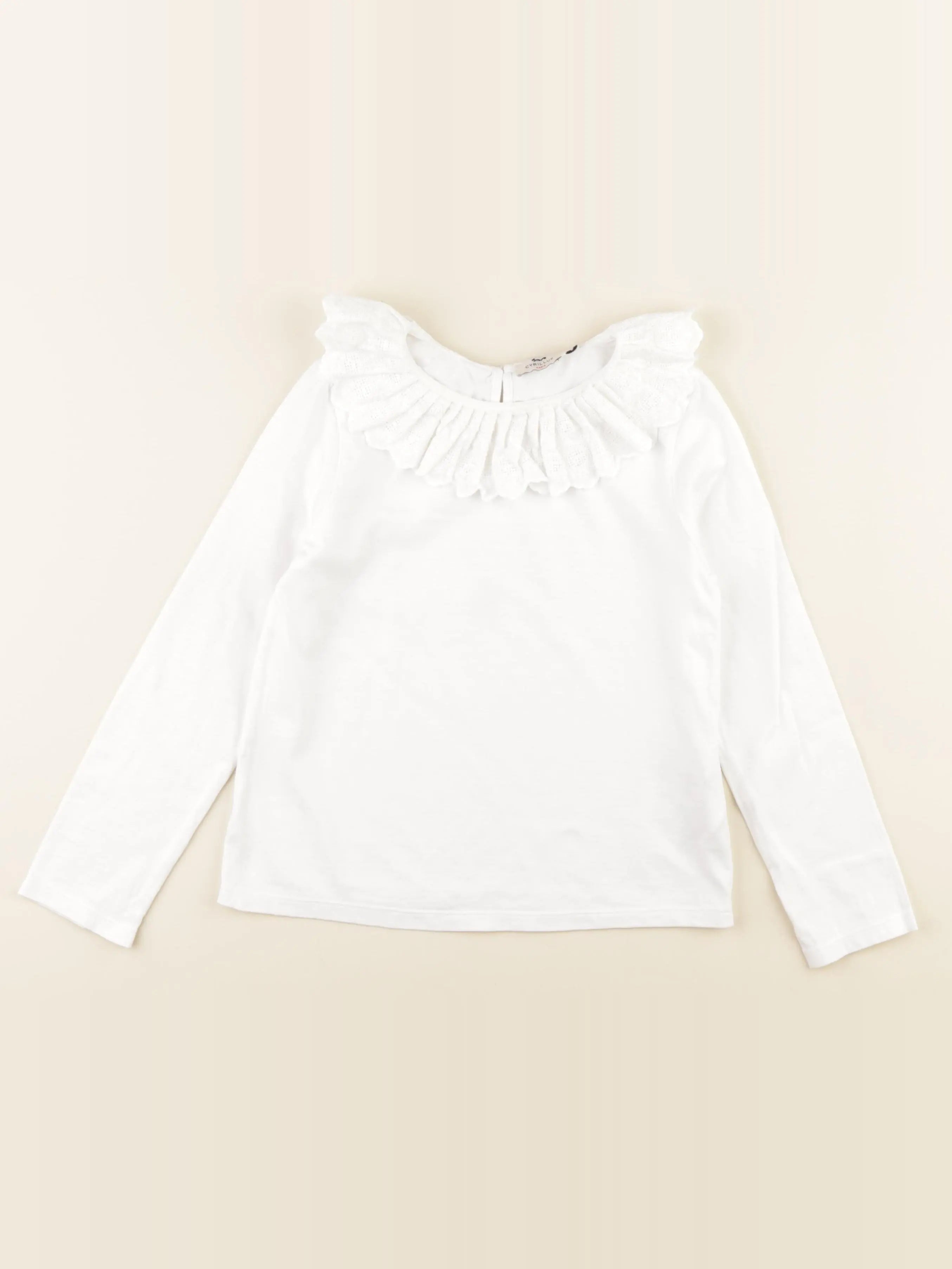 Cyrillus - tee-shirt blanc - 8 ans