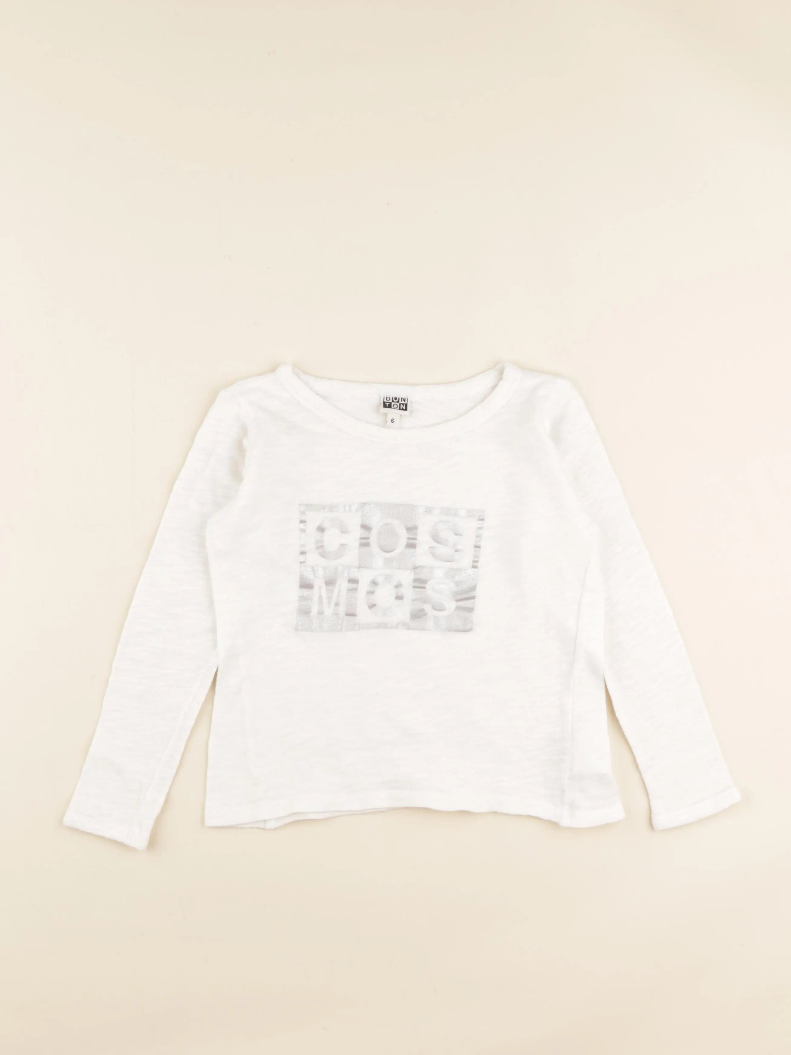 Bonton - tee-shirt blanc - 6 ans