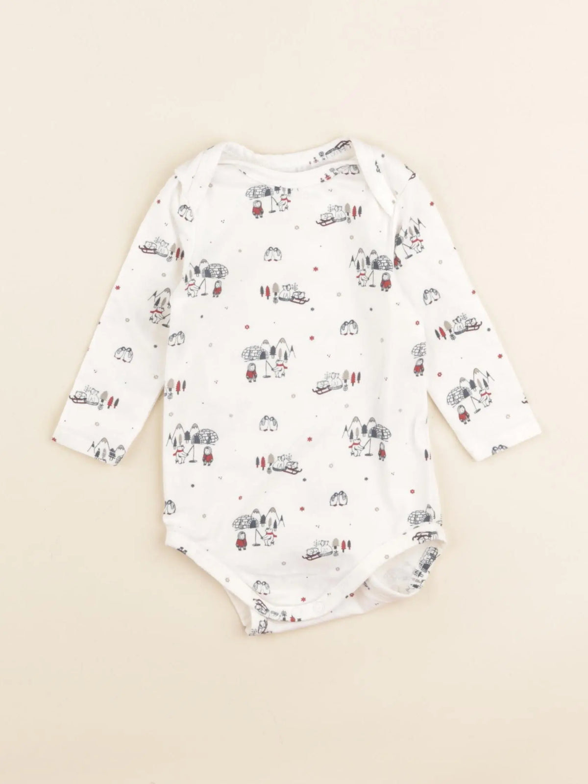 Tape à l'oeil - body blanc - 6 mois