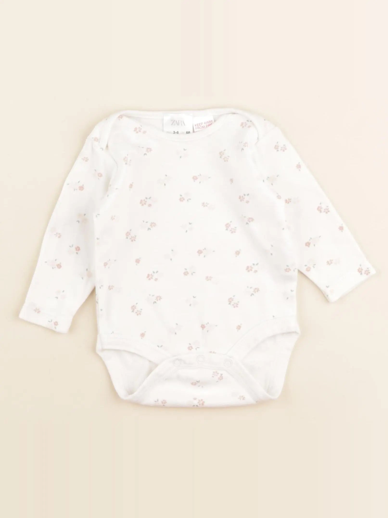 Zara - body blanc - 3/6 mois