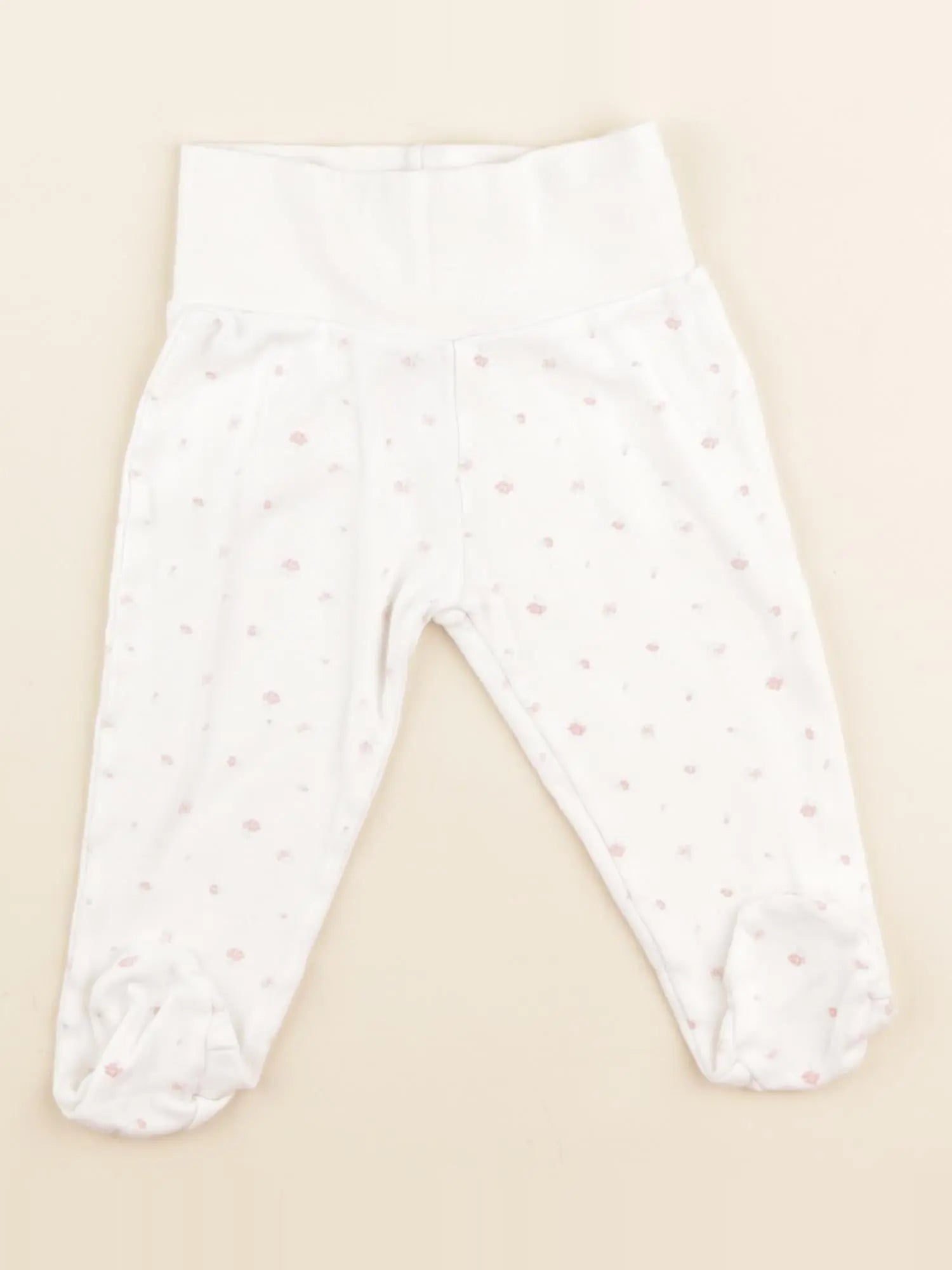 Zara - legging blanc - 3/6 mois