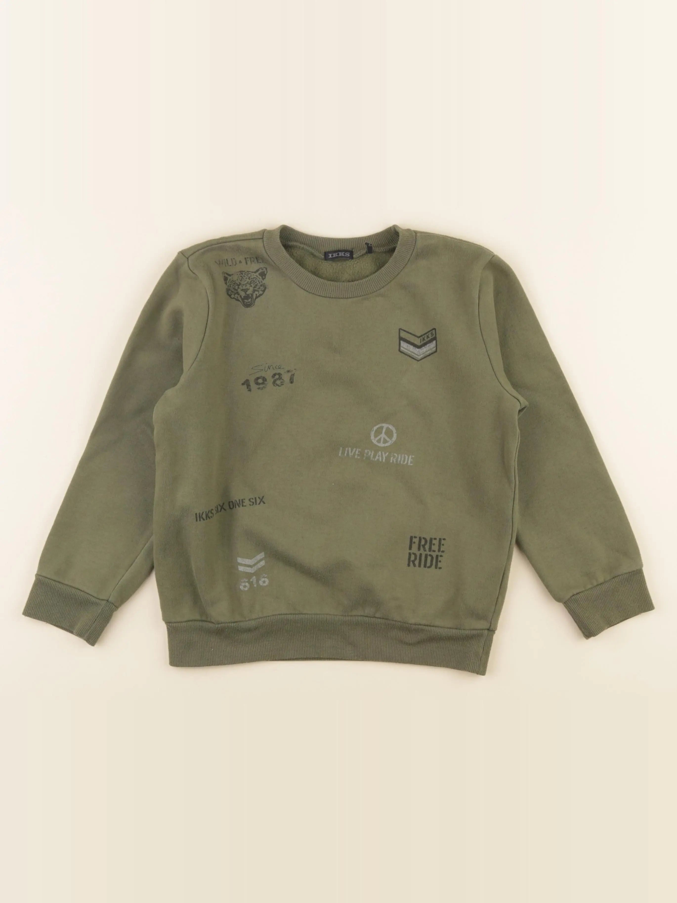 IKKS - sweat vert - 6 ans