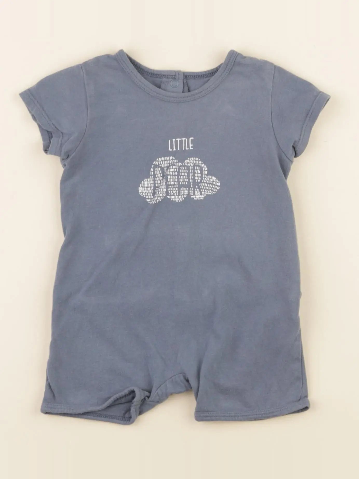 Vertbaudet - pyjama coton bleu - 6 mois