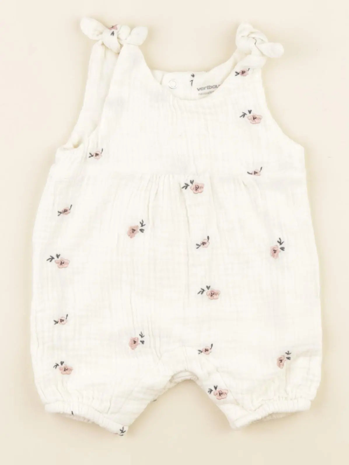 Vertbaudet - salopette blanc - 0 mois