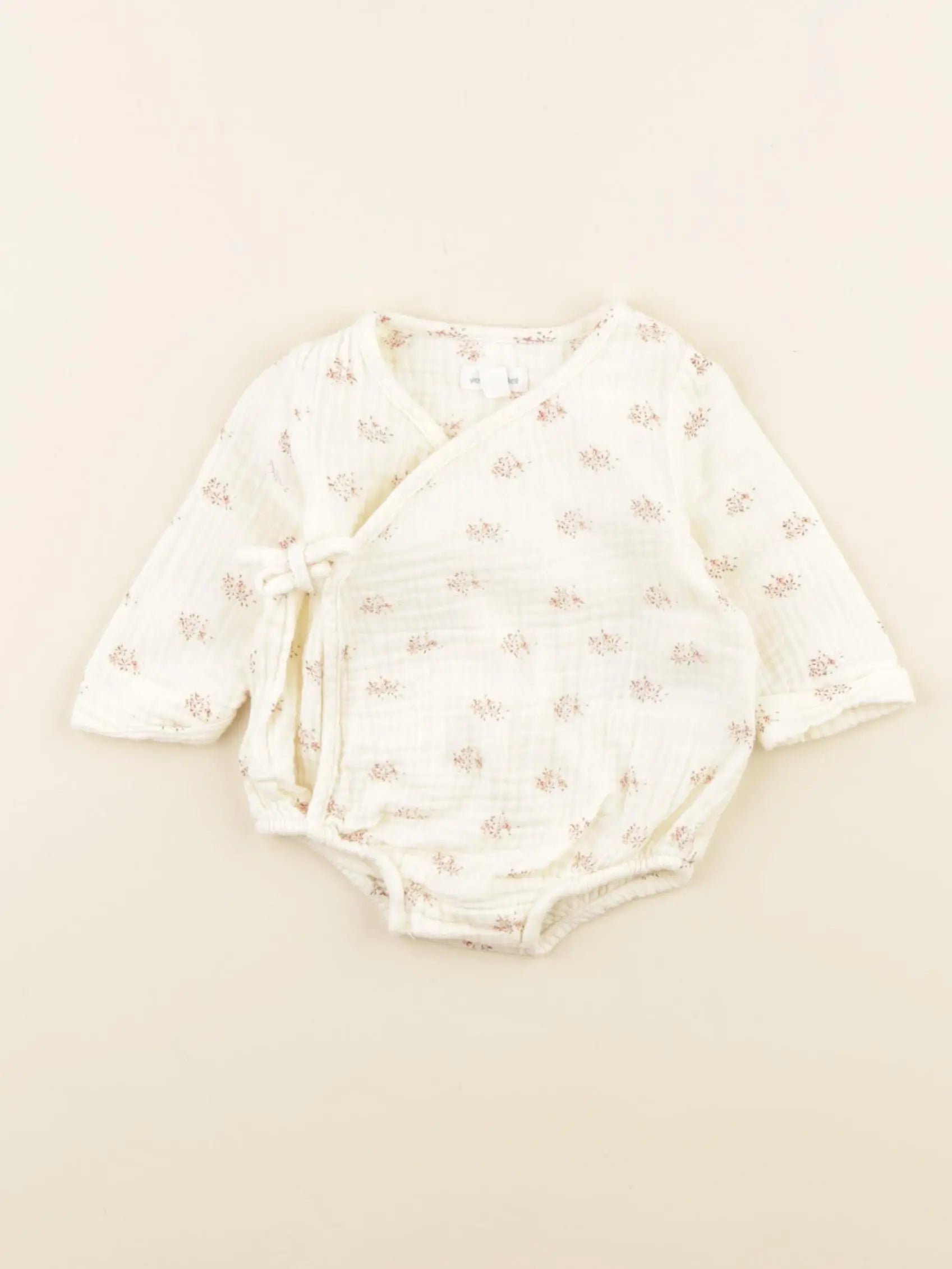 Vertbaudet - combinaison beige - 1 mois