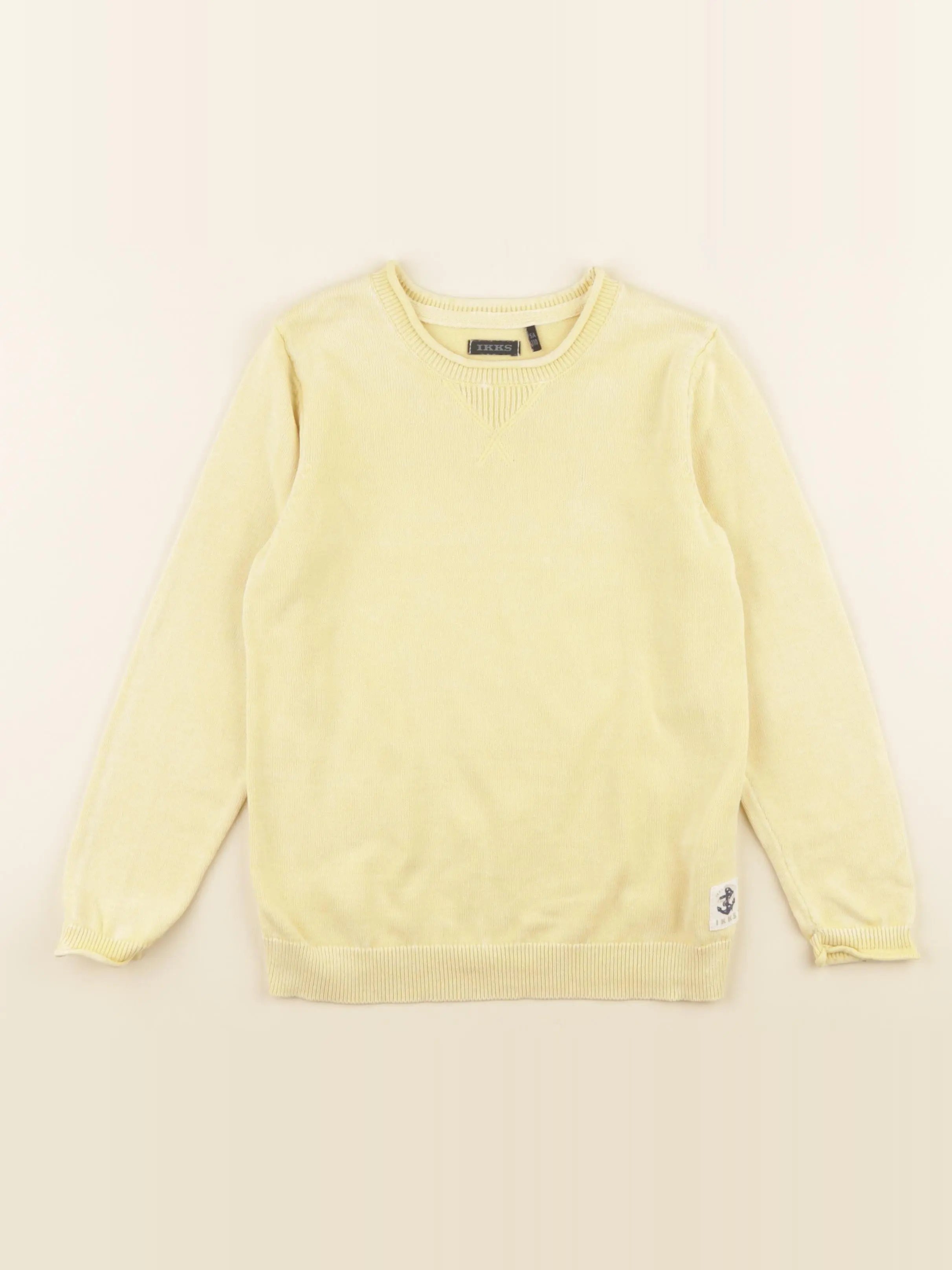 IKKS - pull imprimé au dos jaune - 5 ans