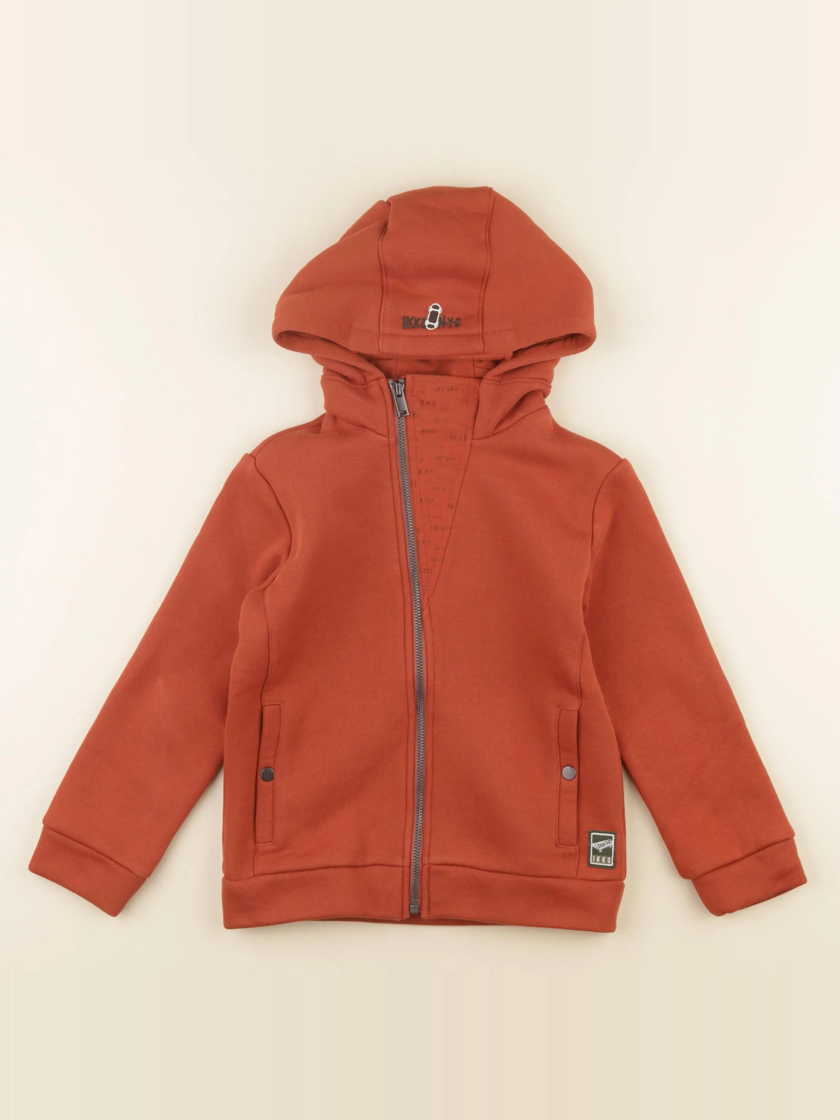 IKKS - sweat orange - 6 ans