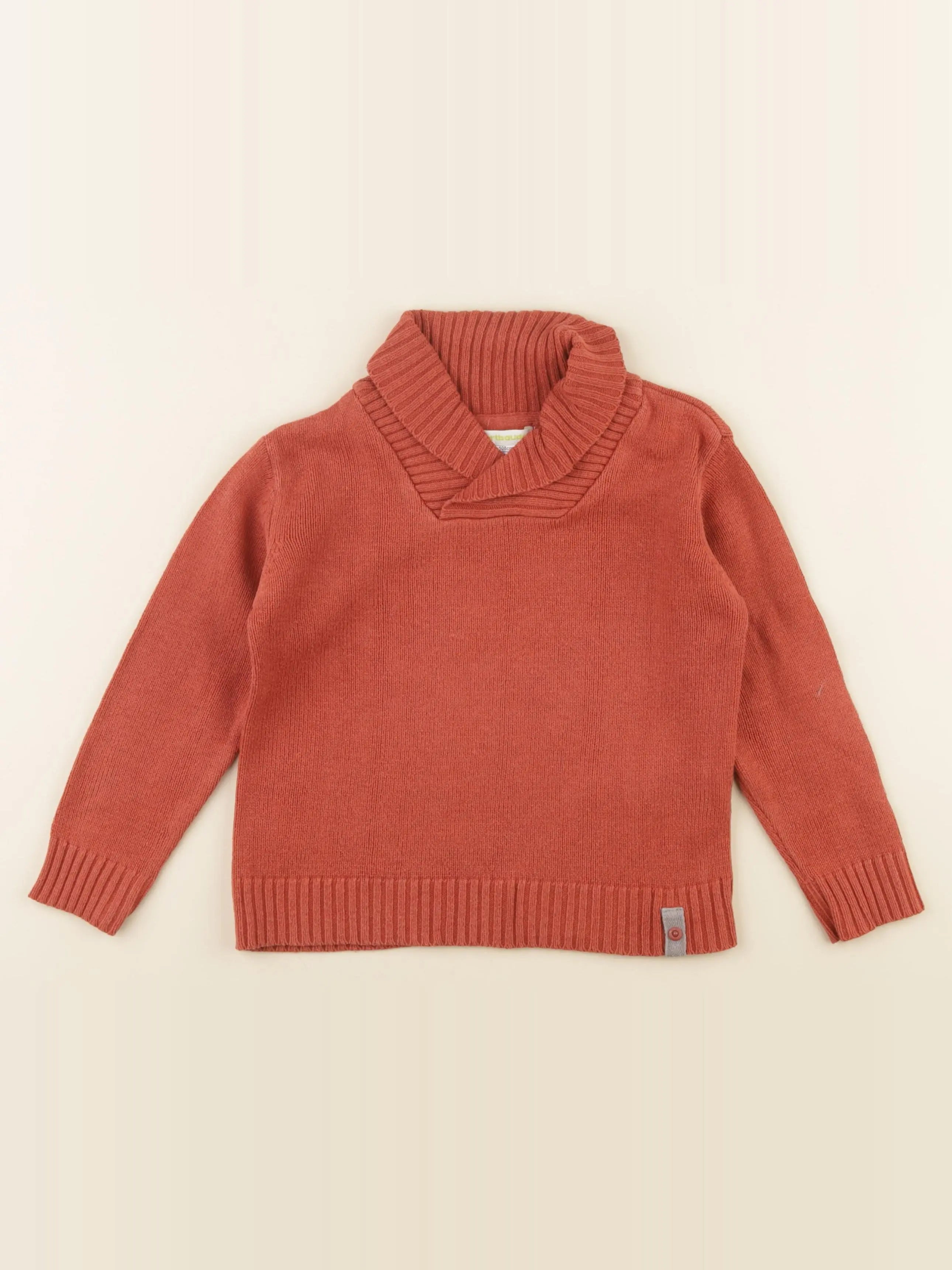 Vertbaudet - pull orange - 5 ans