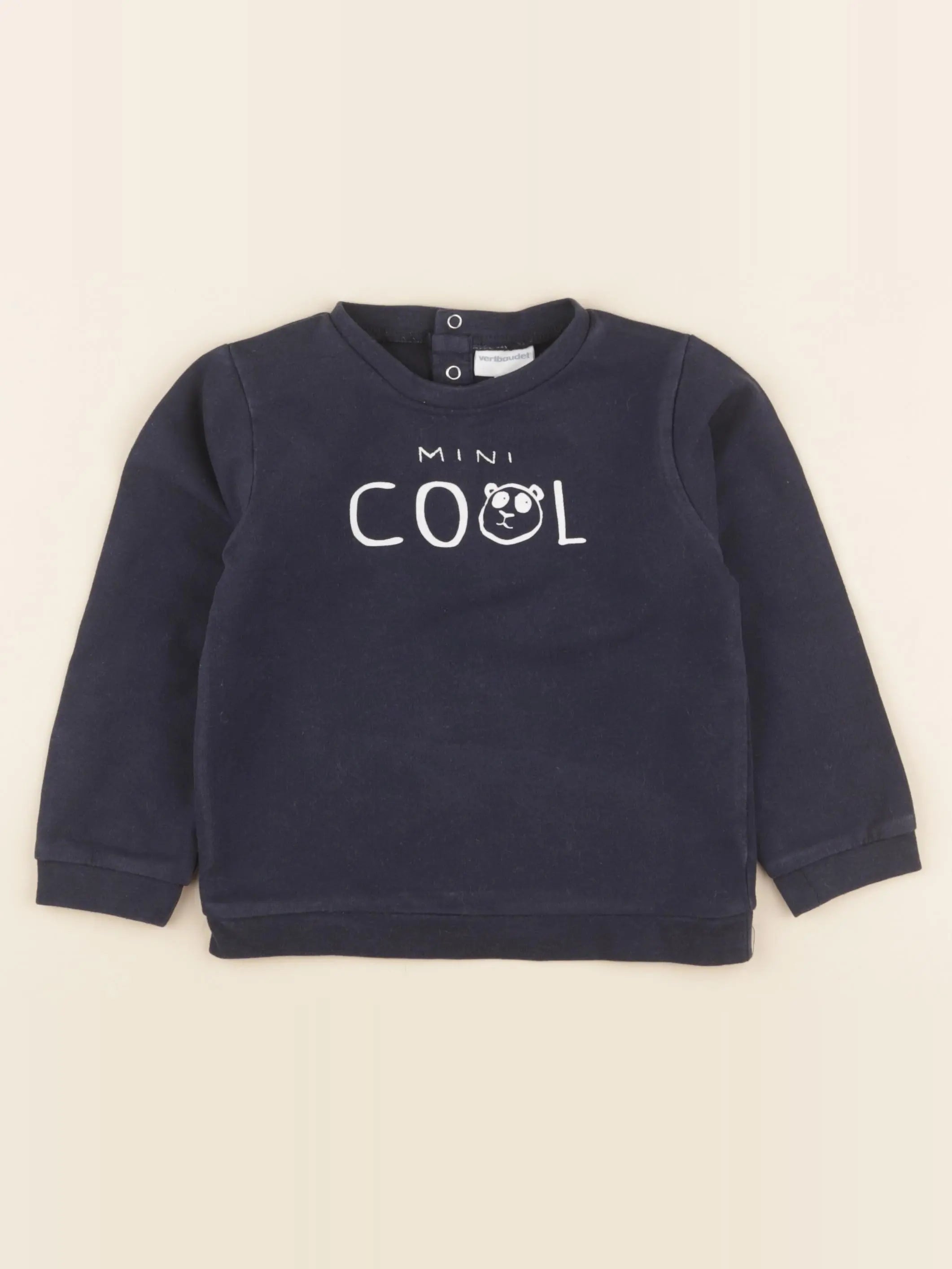 Vertbaudet - sweat bleu - 36 mois