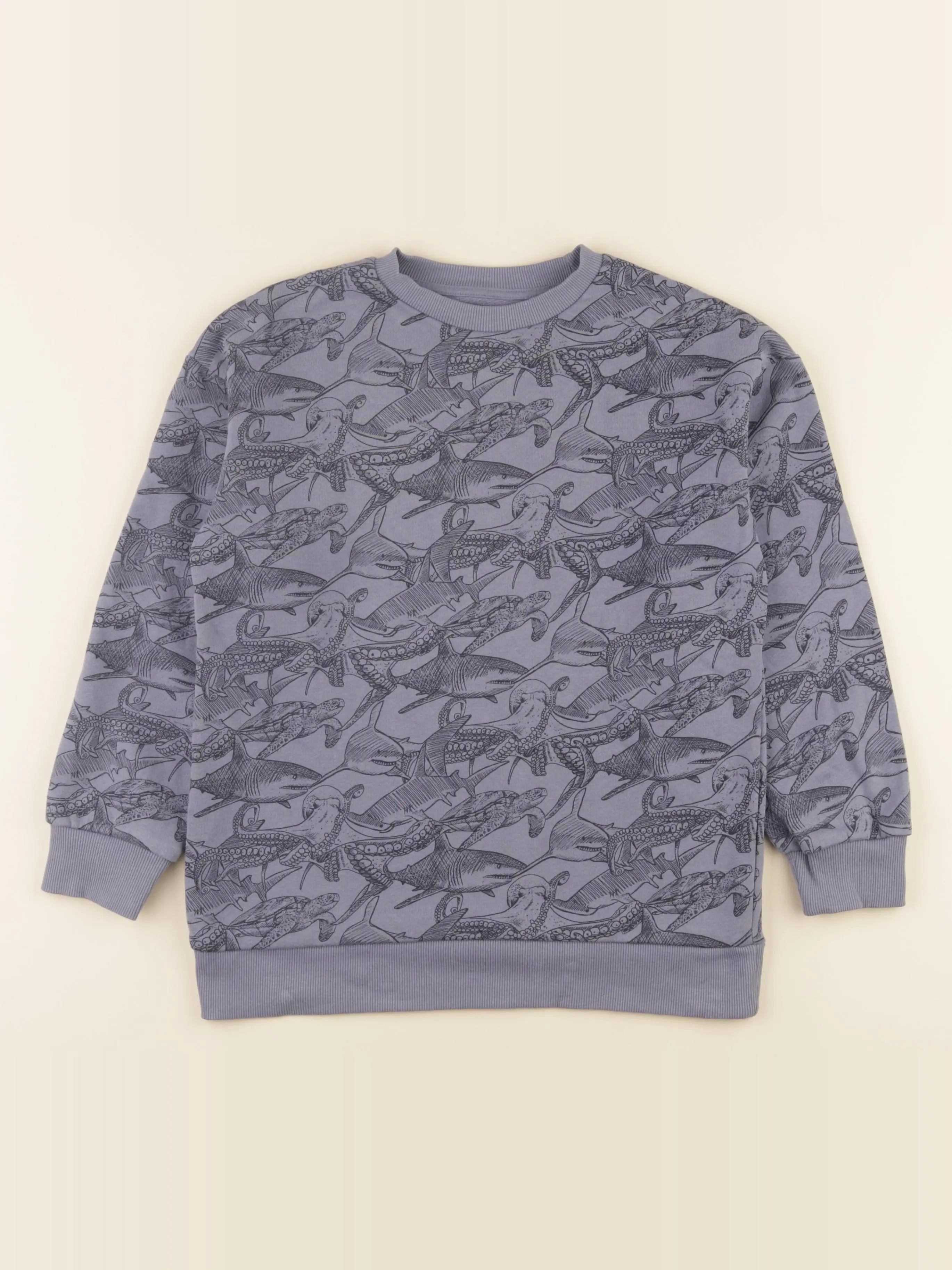 Vertbaudet - sweat bleu - 10 ans