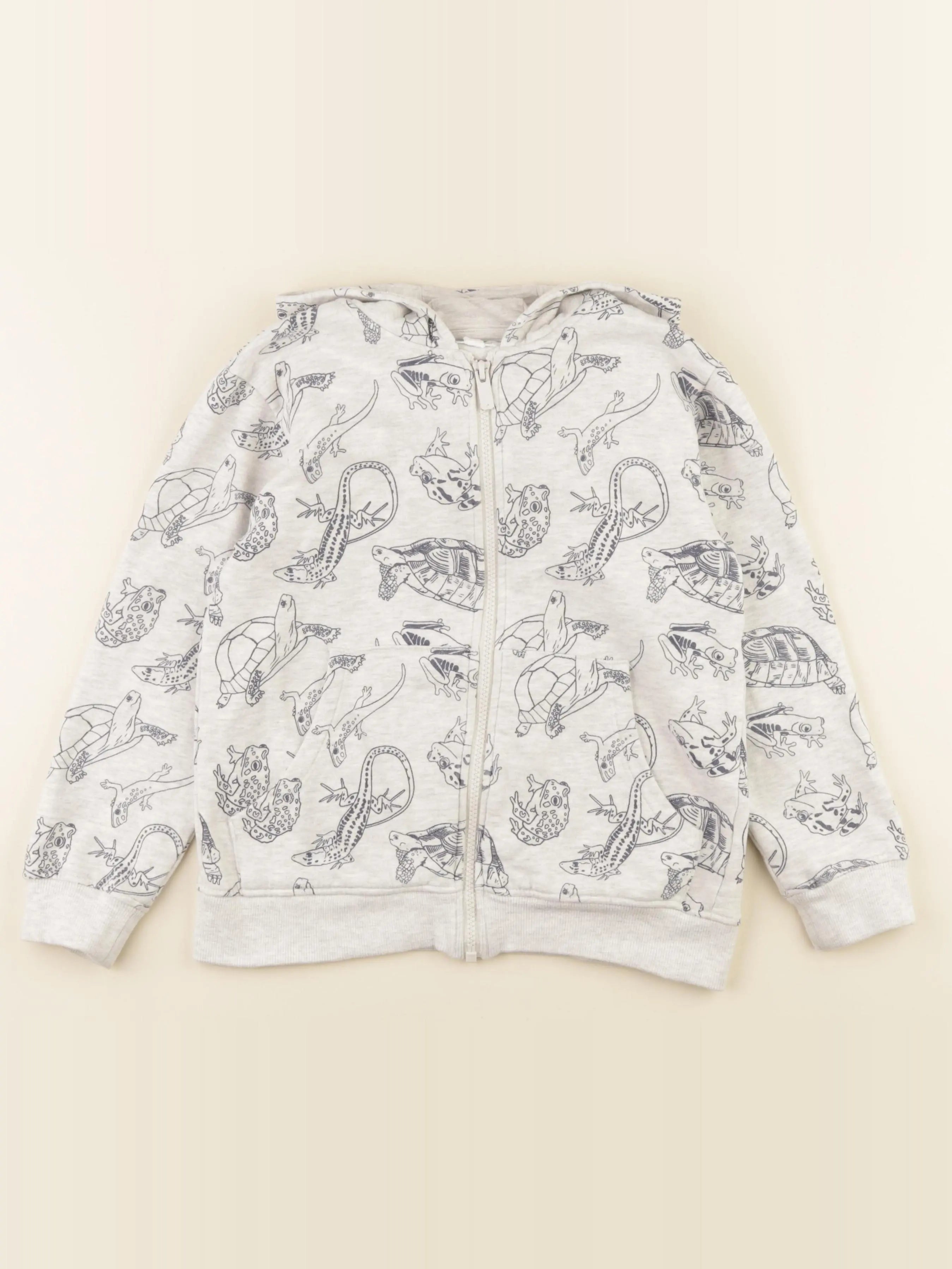 Vertbaudet - sweat beige - 10 ans