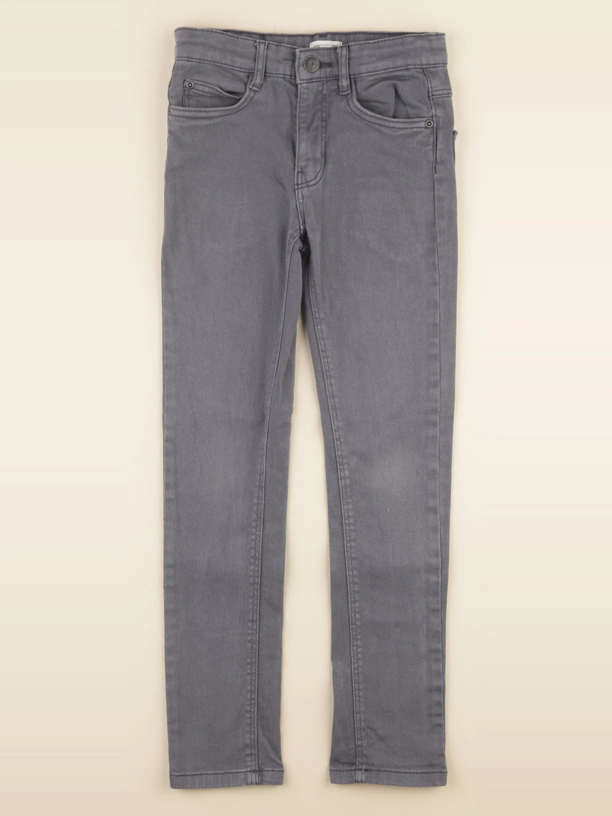 Vertbaudet - jean gris, bleu - 9 ans