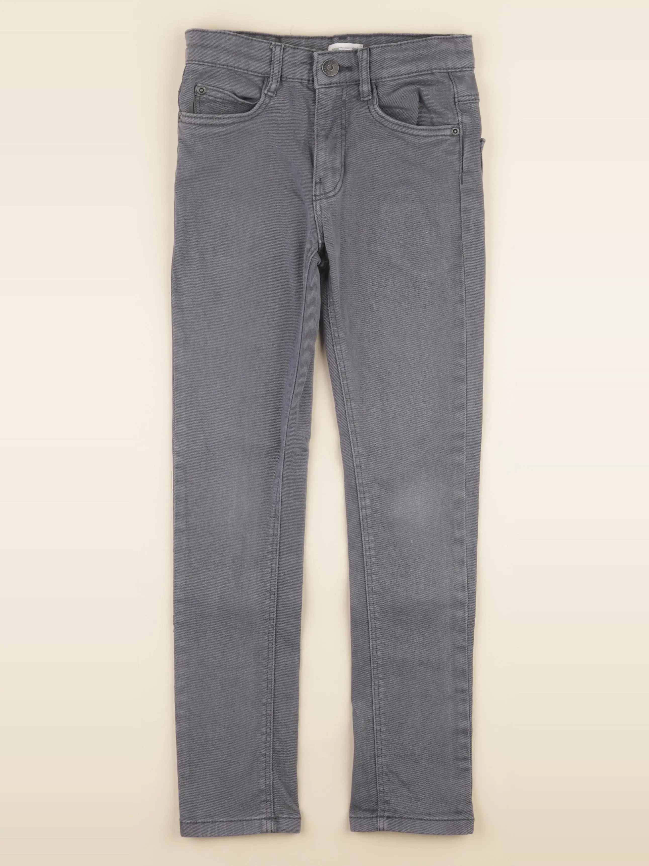 Vertbaudet - jean gris, bleu - 9 ans