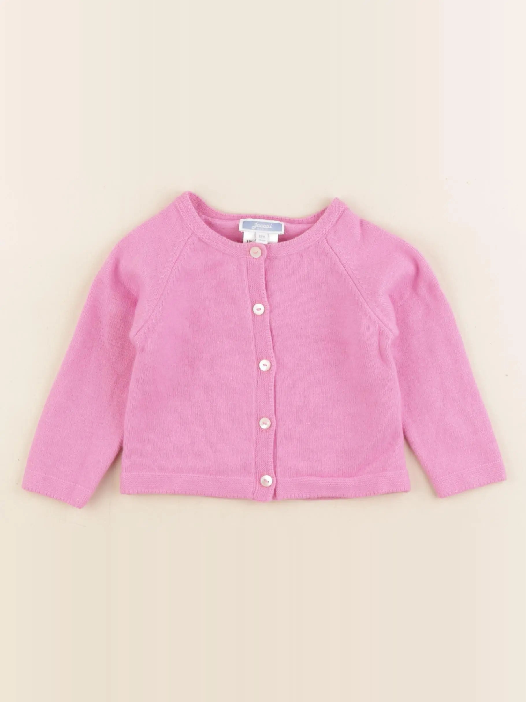 Jacadi - gilet rose - 12 mois