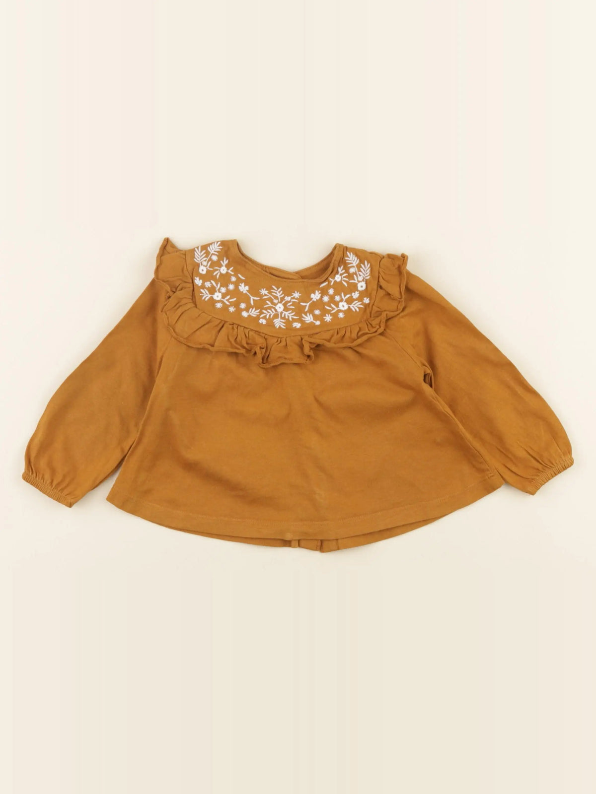 Vertbaudet - tee-shirt bronze - 9 mois