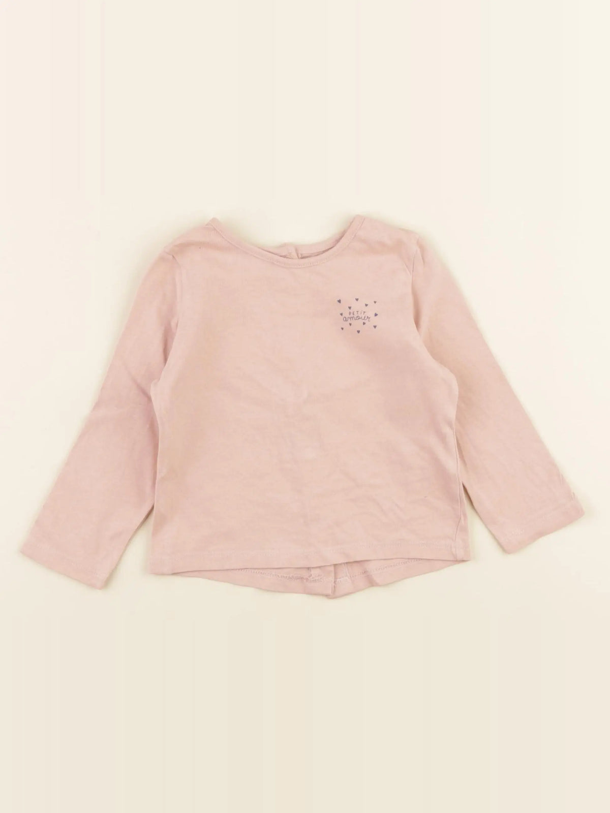 Vertbaudet - tee-shirt rose - 9 mois