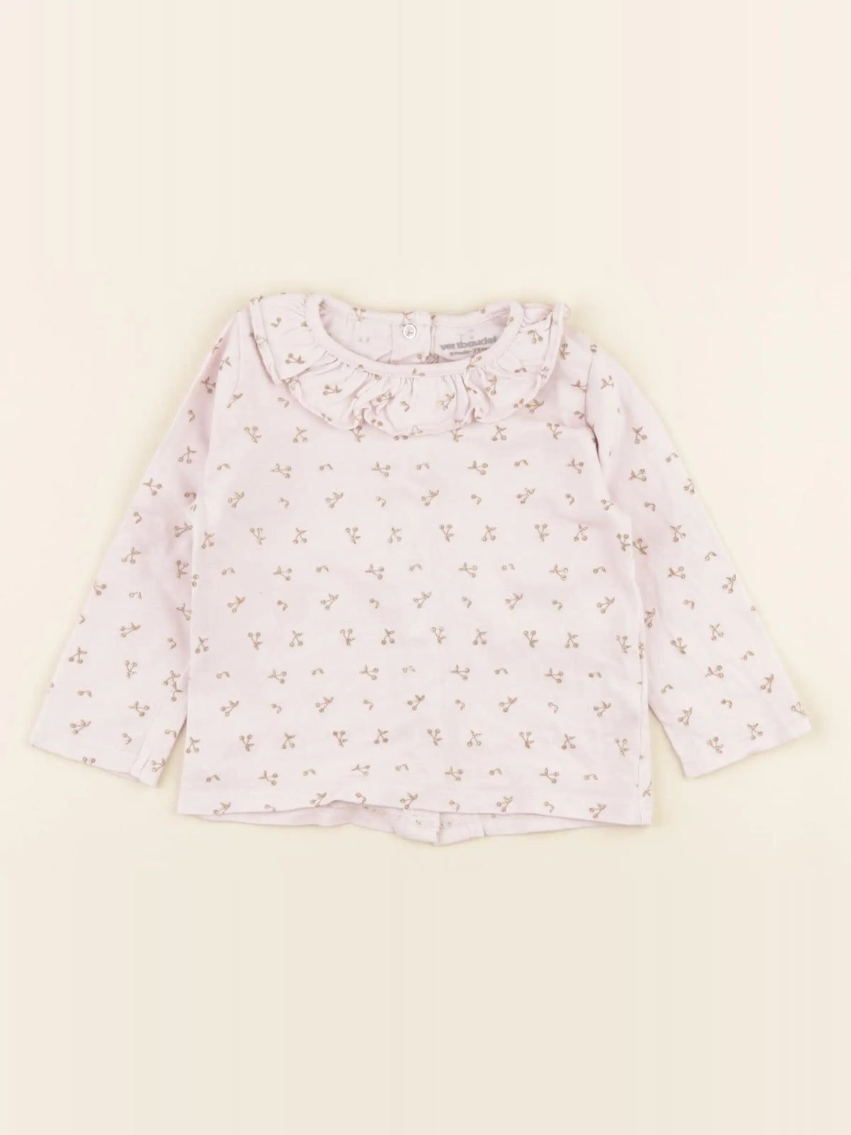 Vertbaudet - tee-shirt rose - 9 mois