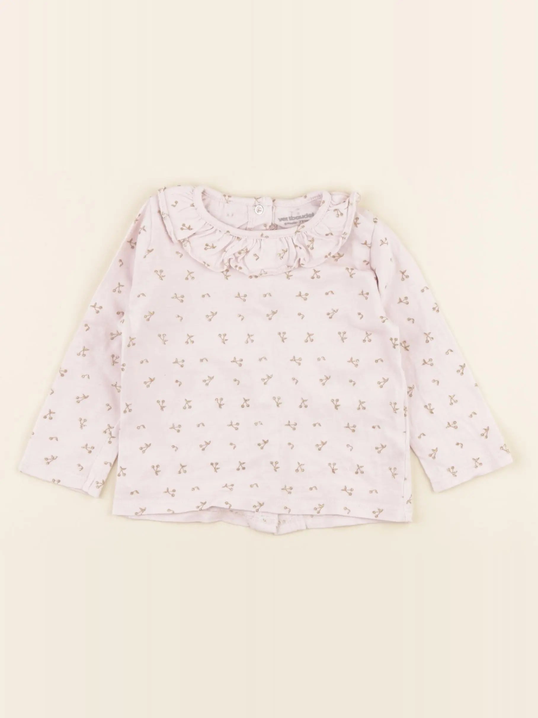 Vertbaudet - tee-shirt rose - 9 mois