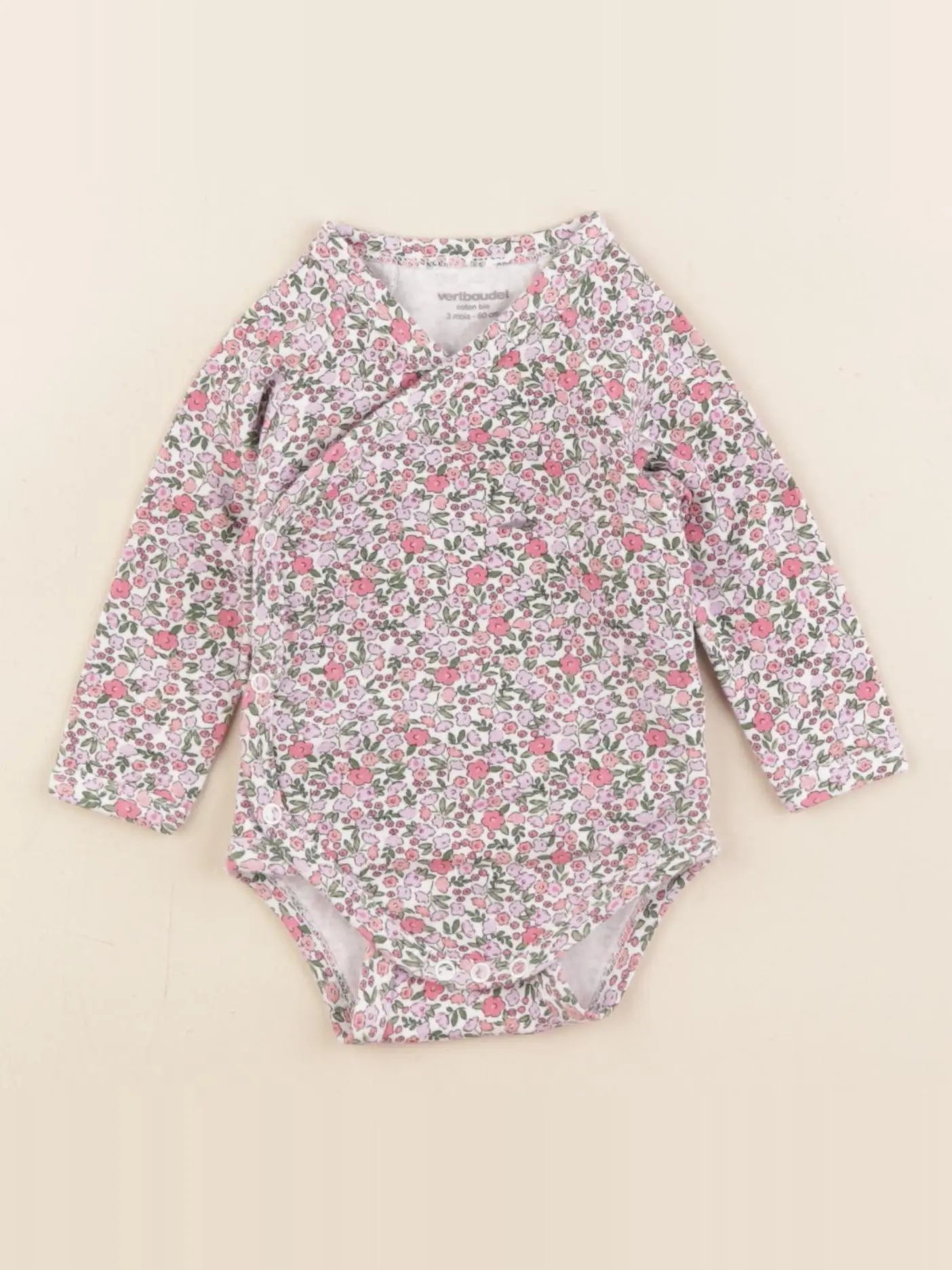 Vertbaudet - body multicolore - 3 mois