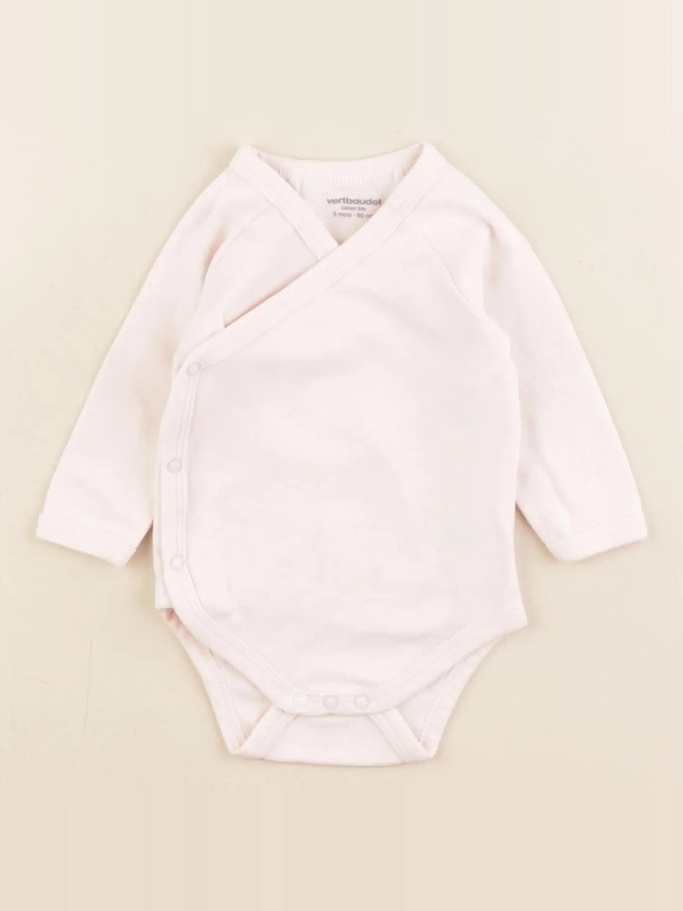 Vertbaudet - body rose - 3 mois