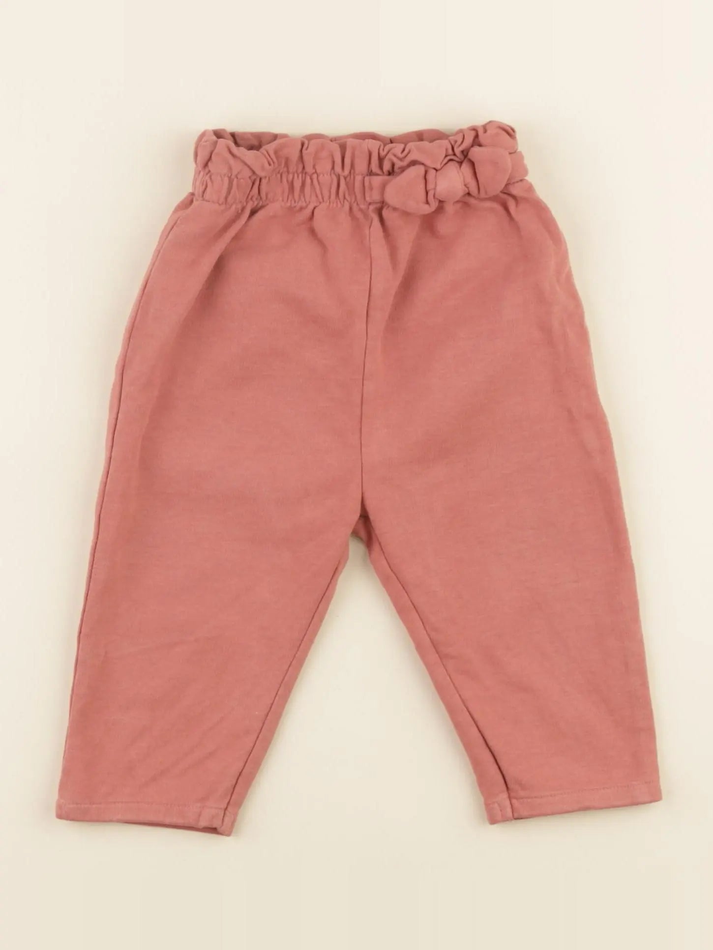 Vertbaudet - pantalon rouge - 9 mois