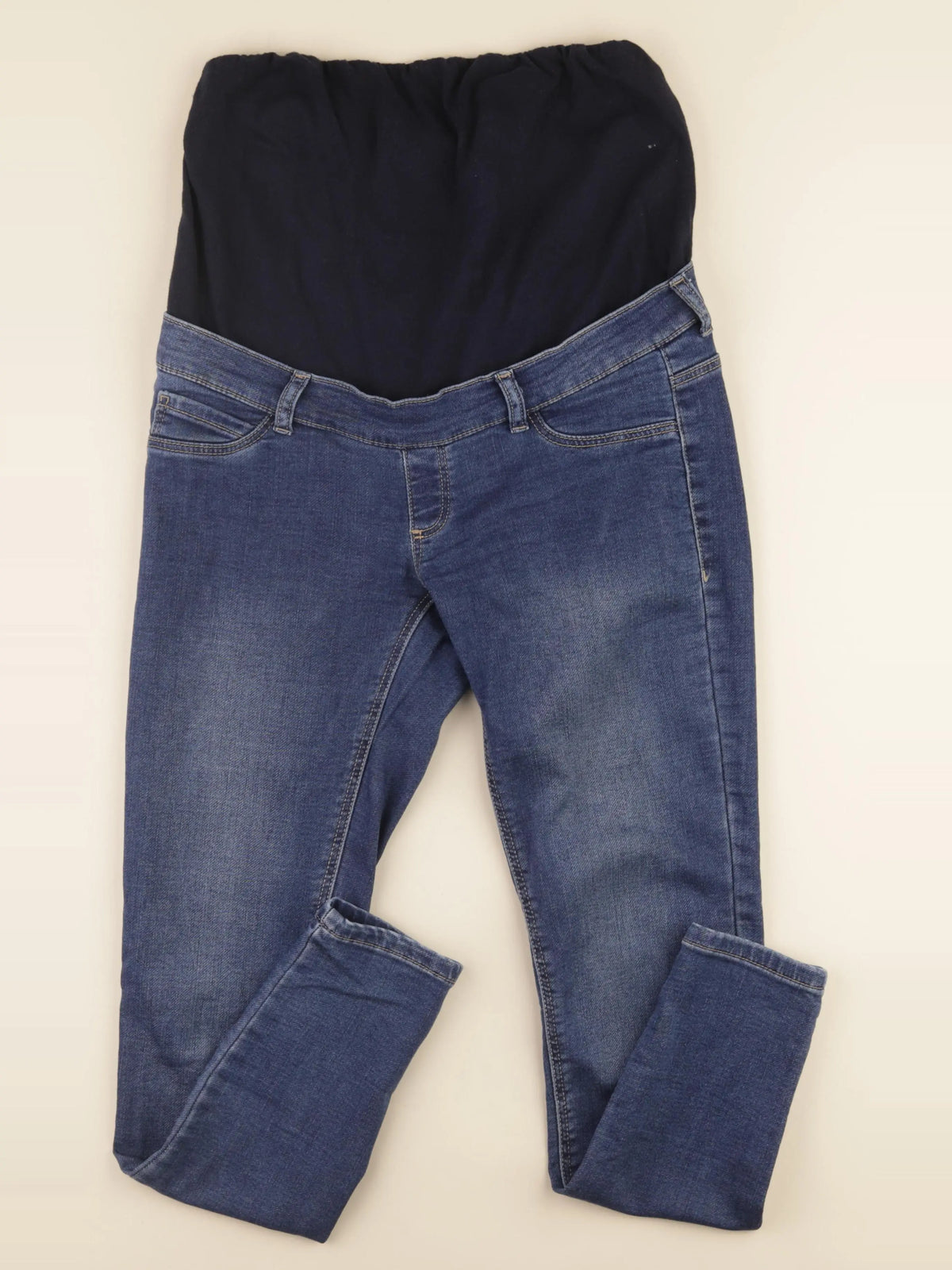 Mango - jean grossesse bleu - s
