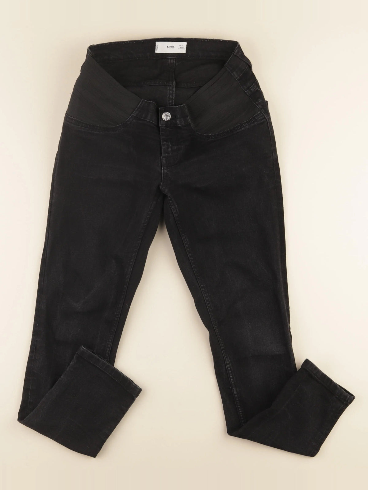 Mango - jean grossesse noir - s