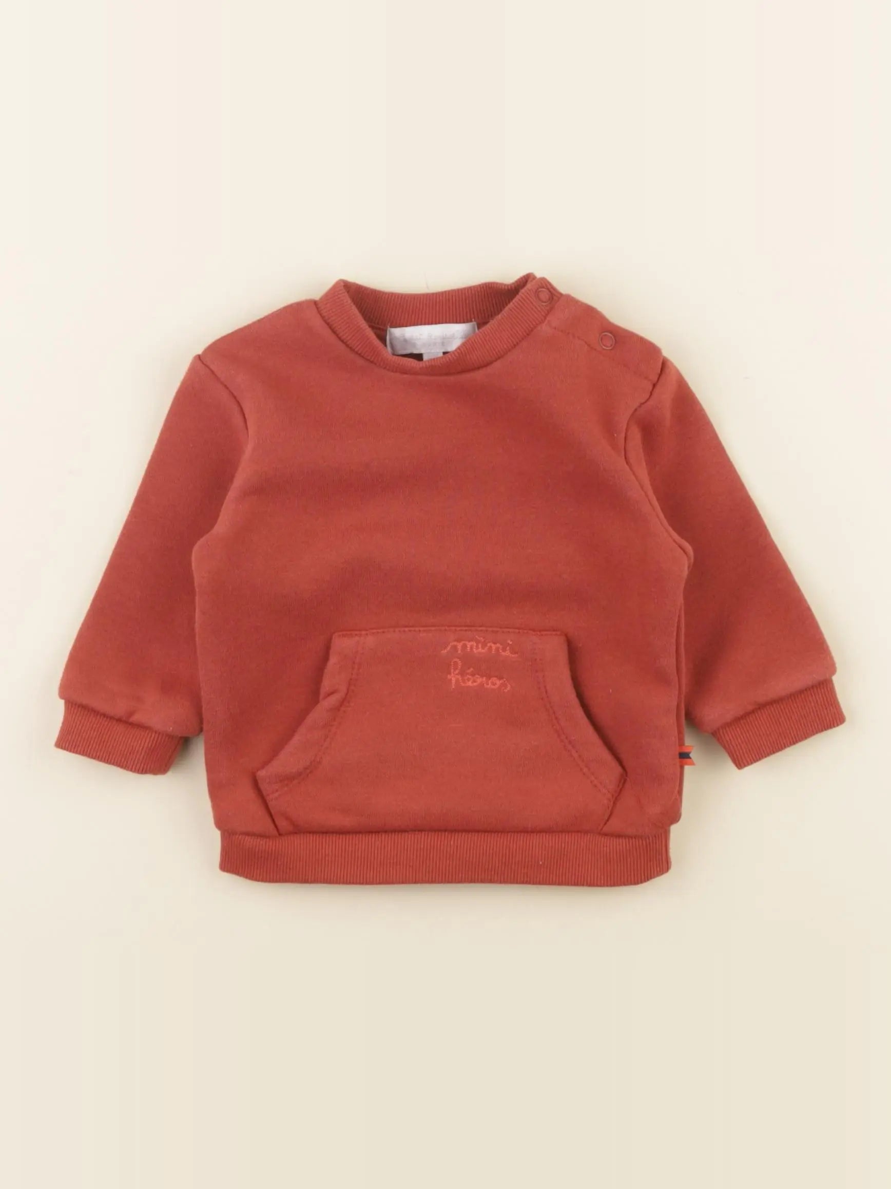 Cadet Rousselle - sweat rouge - 6 mois