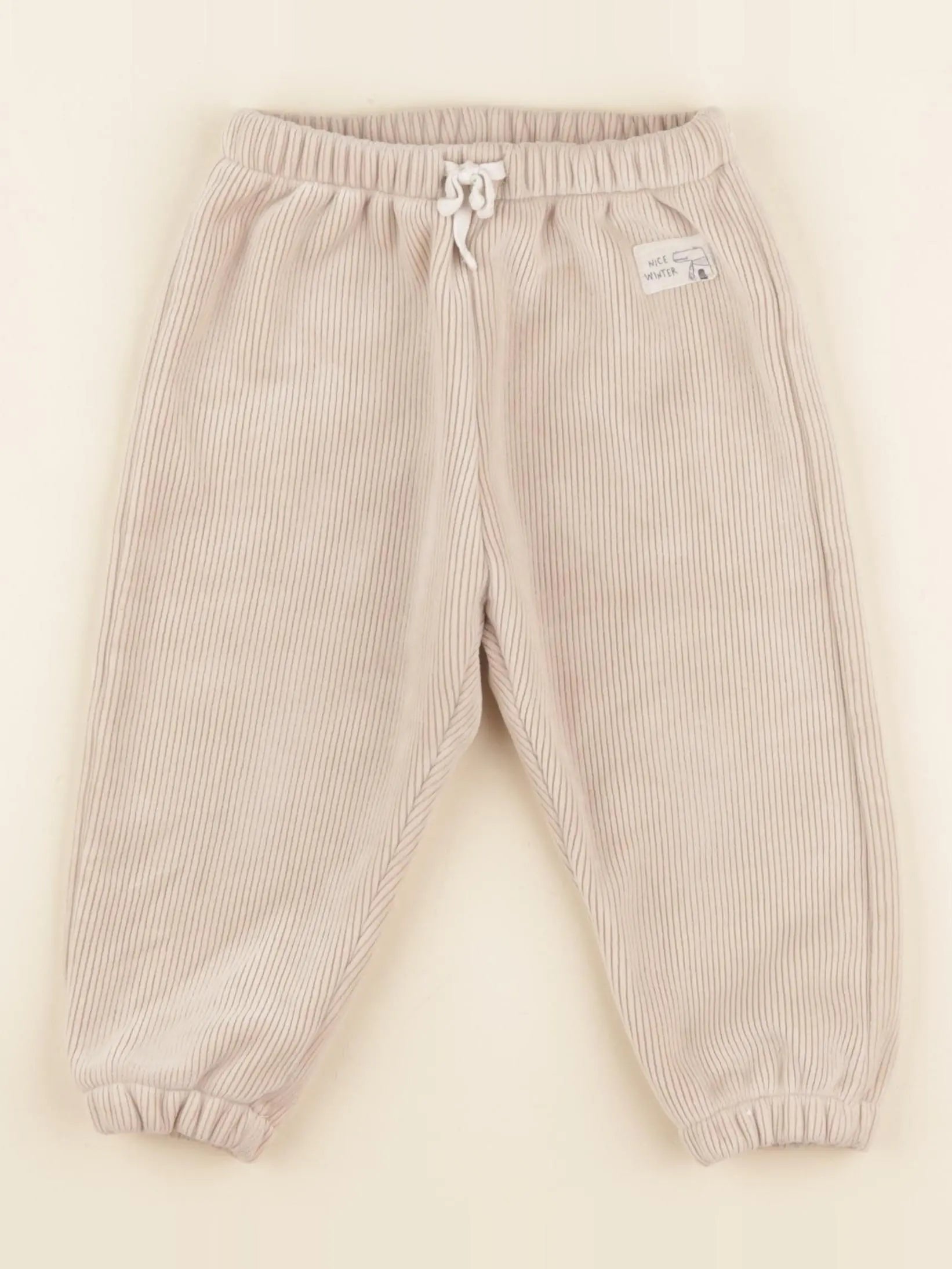 Zara - jogging beige - 18/24 mois