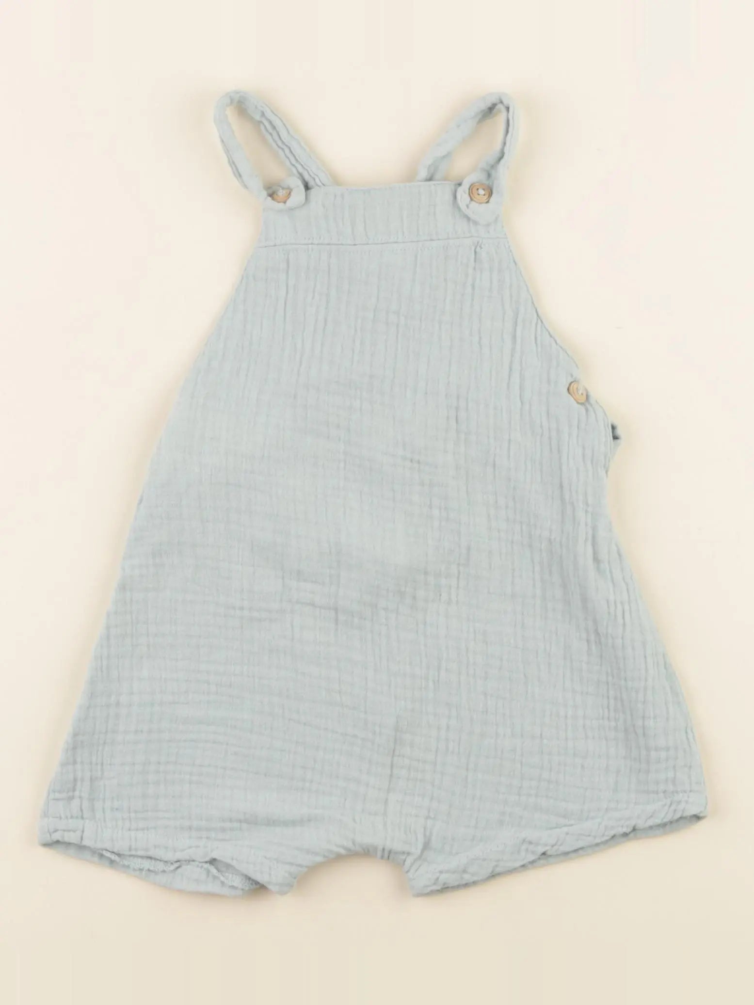 Zara - salopette bleu - 6/9 mois