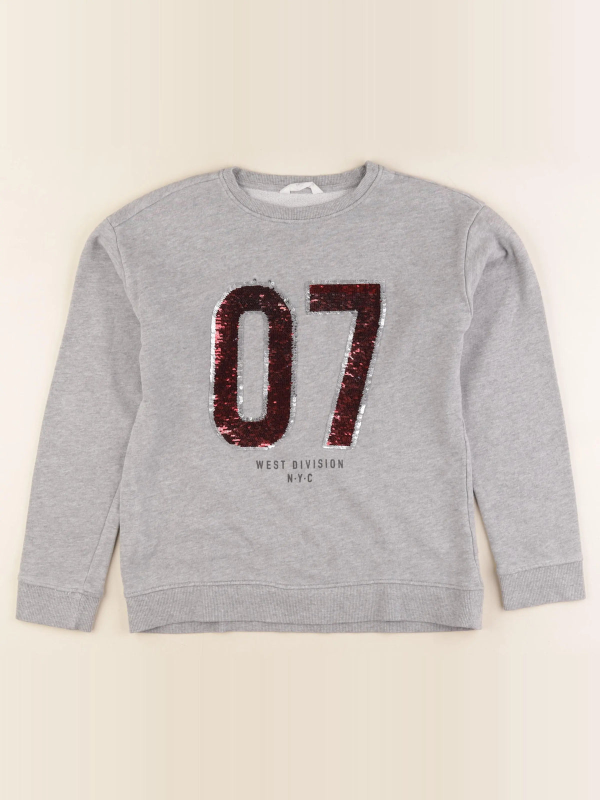 Mango - sweat gris - 11/12 ans