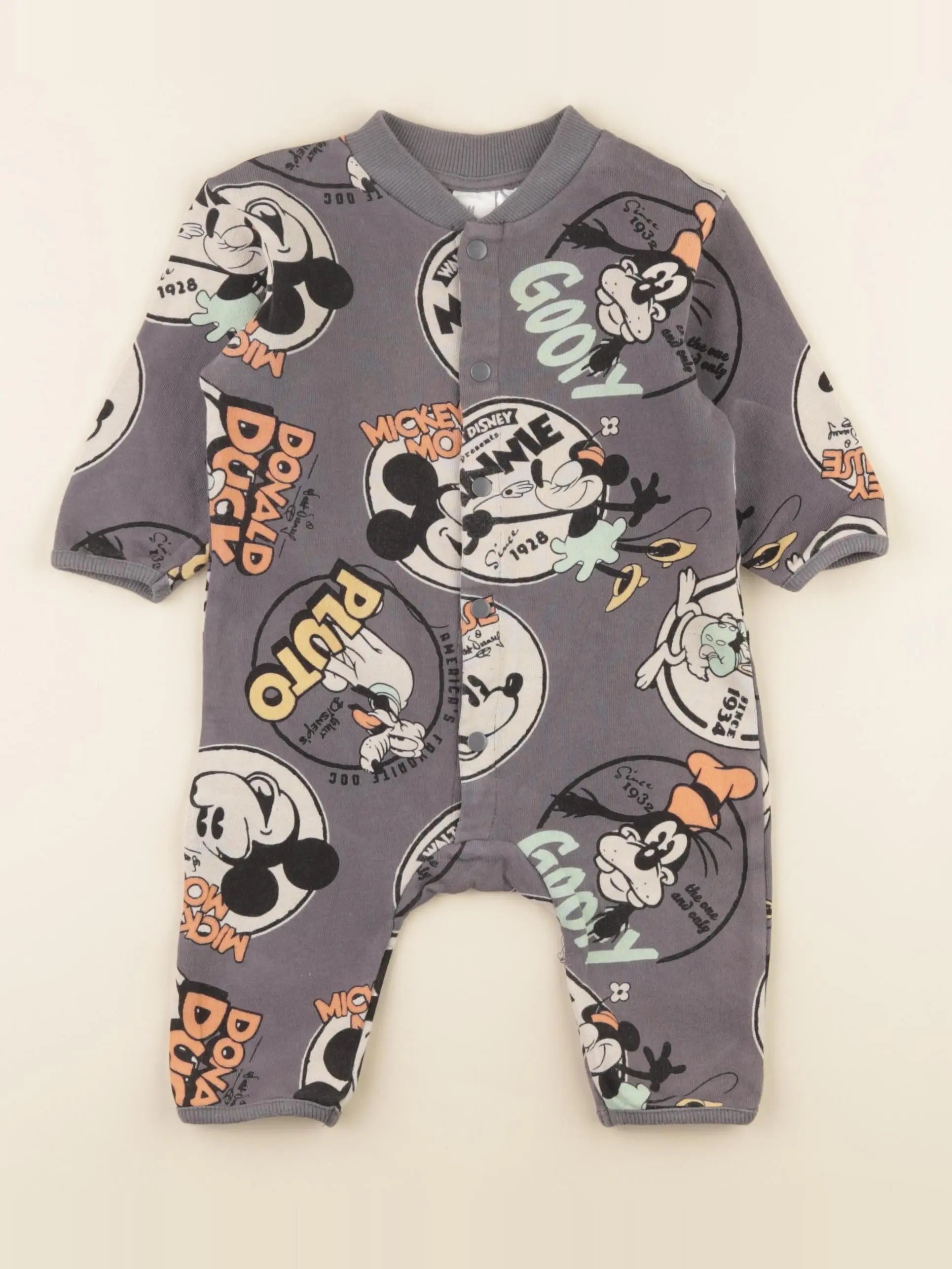 H&M - combinaison gris - 4/6 mois