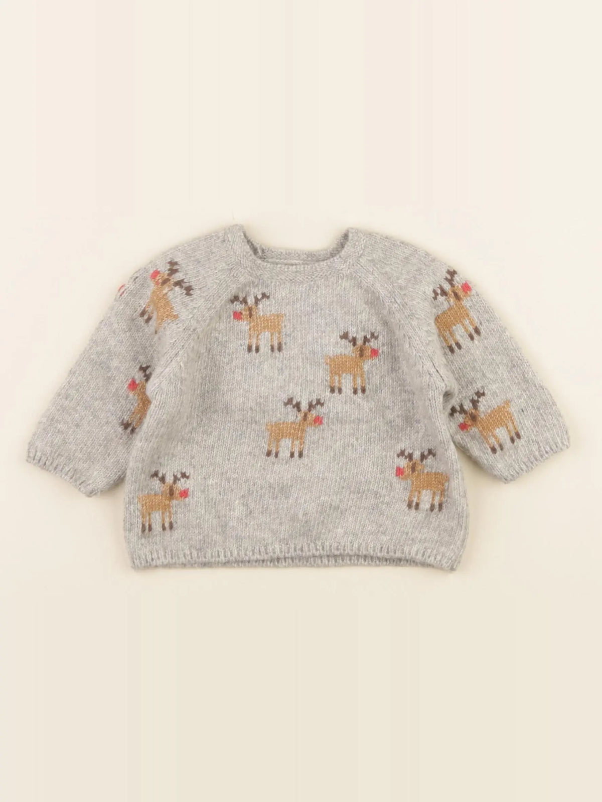 Zara - pull gris - 1/3 mois