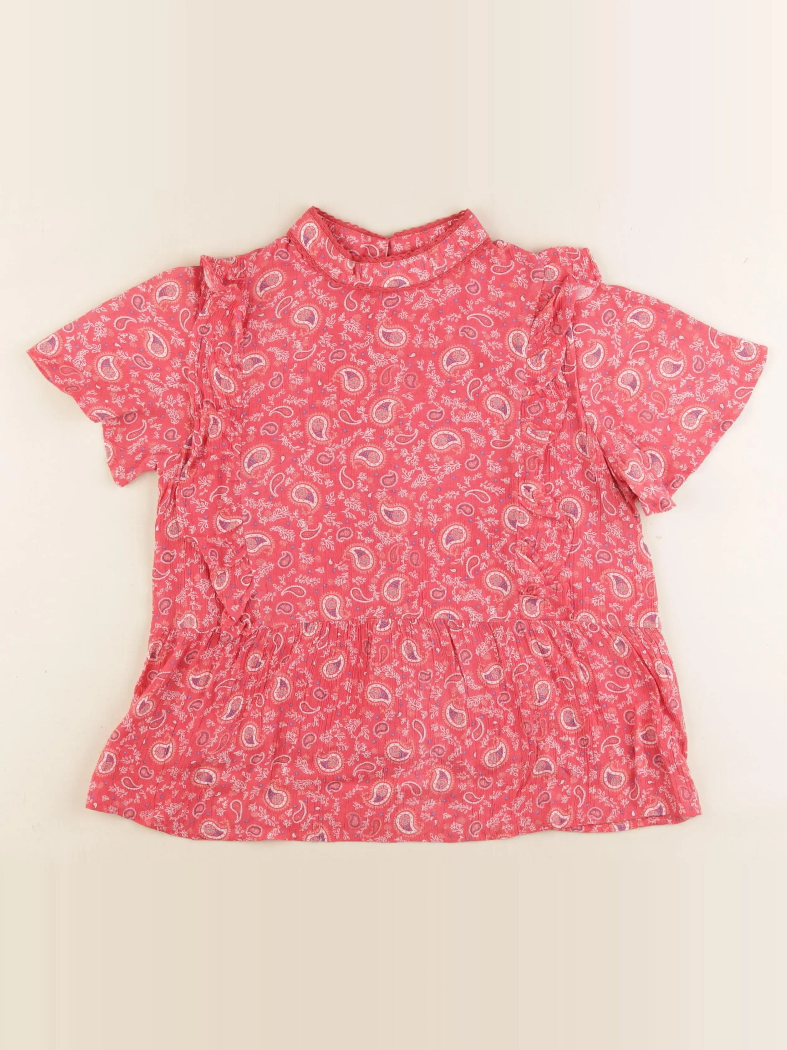 IKKS - blouse rose - 10 ans