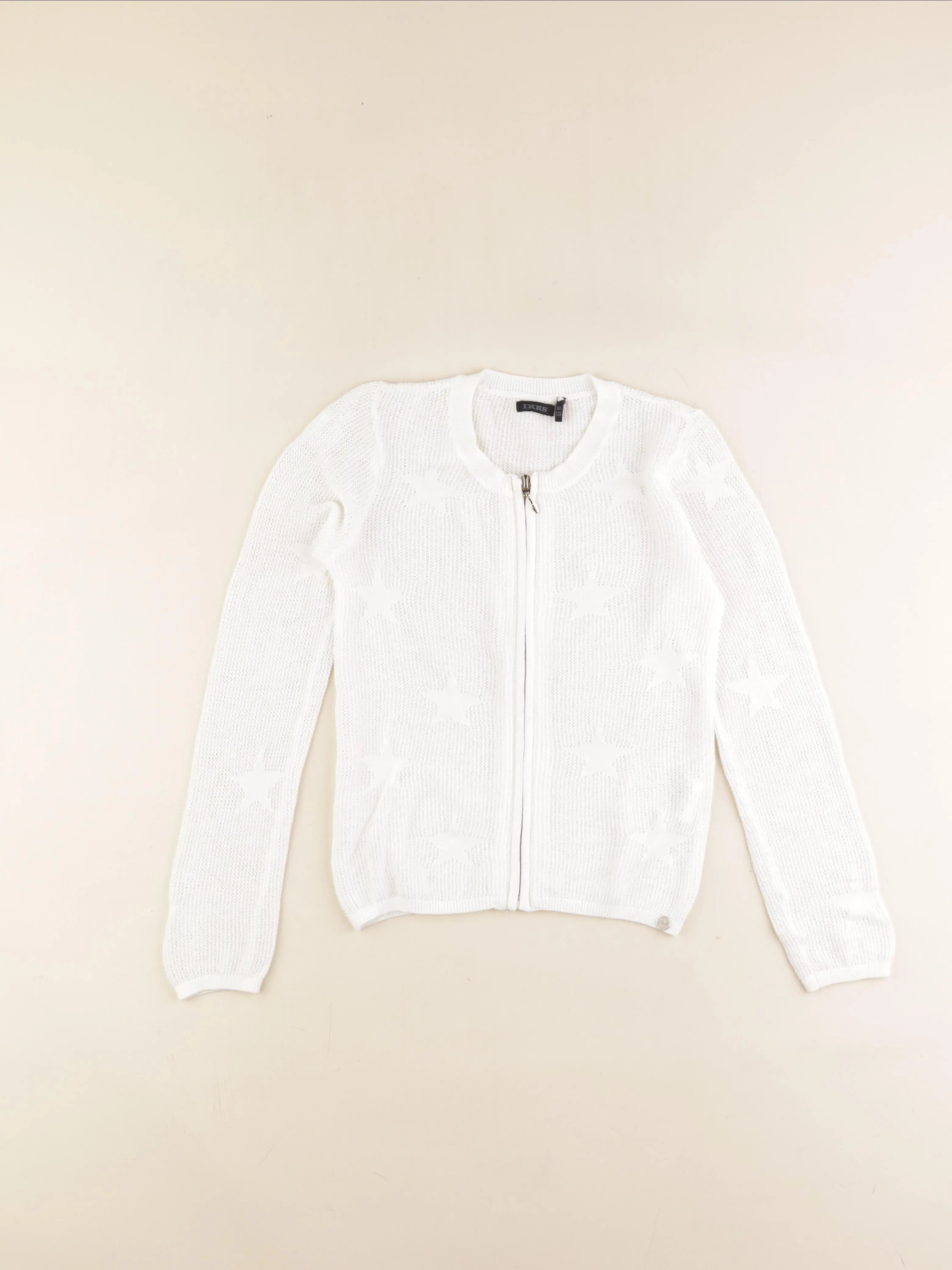 IKKS - gilet blanc - 8 ans