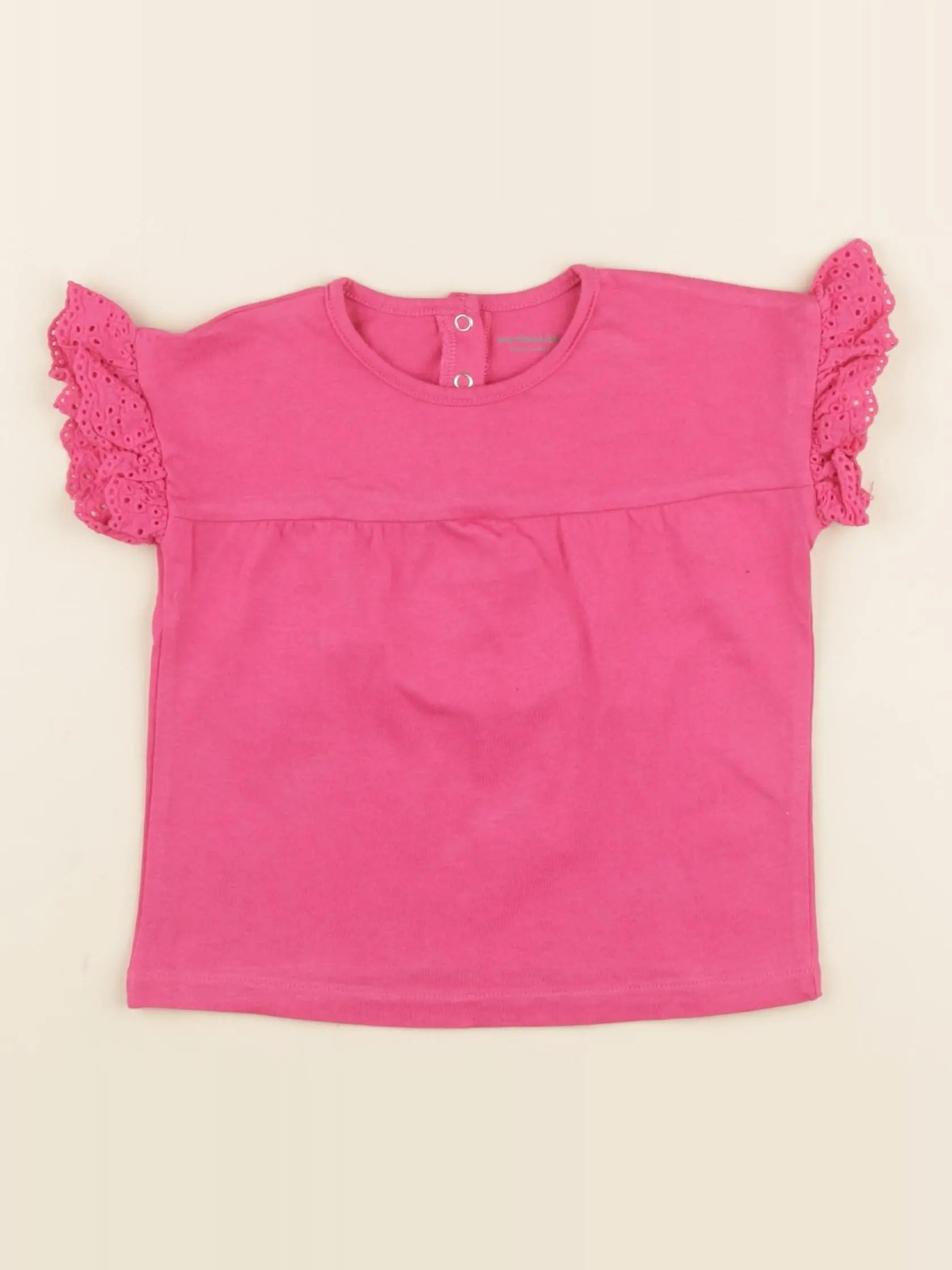 Vertbaudet - tee-shirt rose - 18 mois