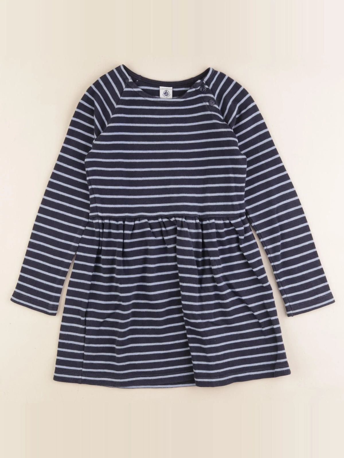 Petit Bateau - robe bleu - 8 ans