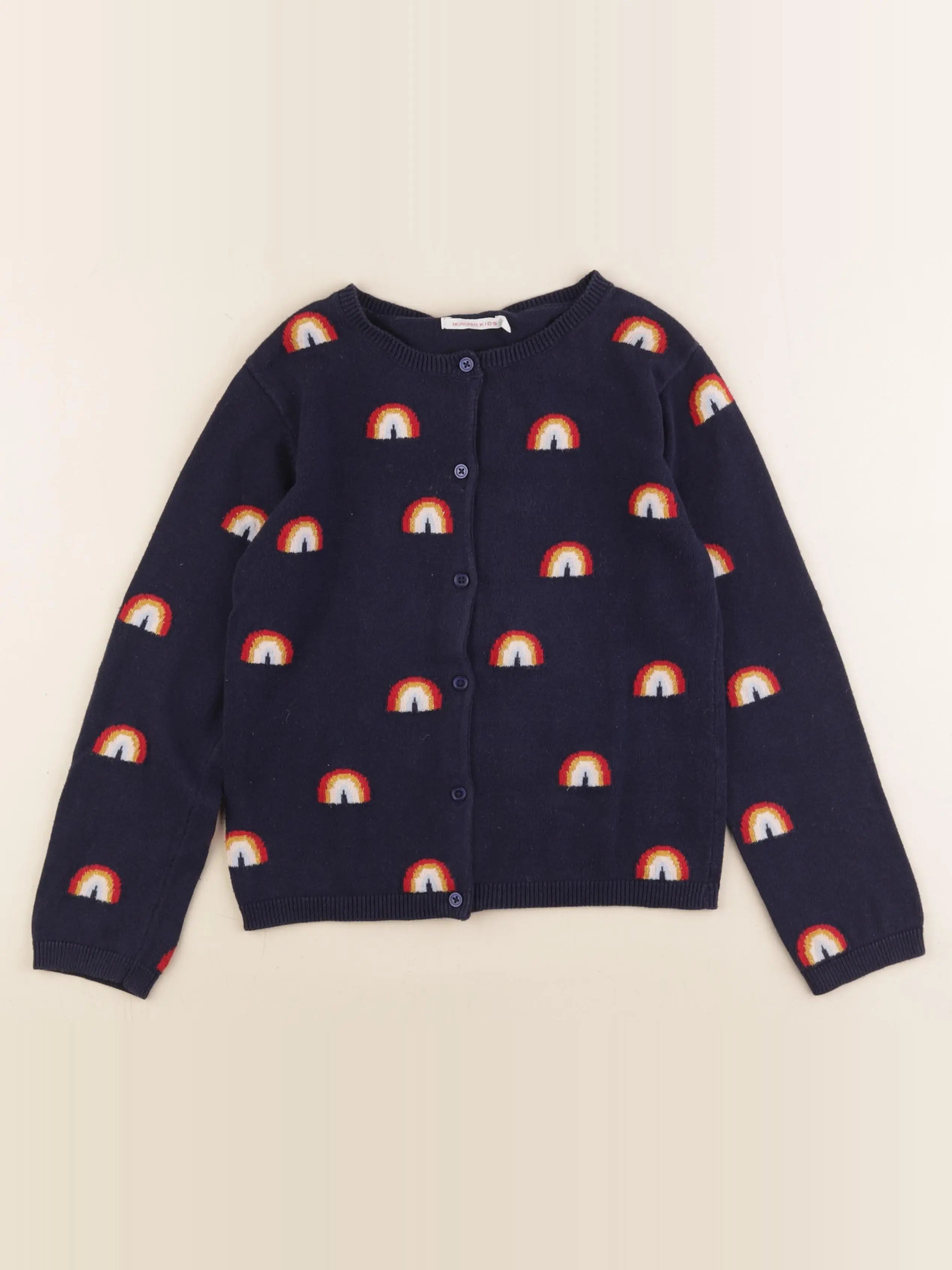 Monoprix - gilet bleu - 8 ans