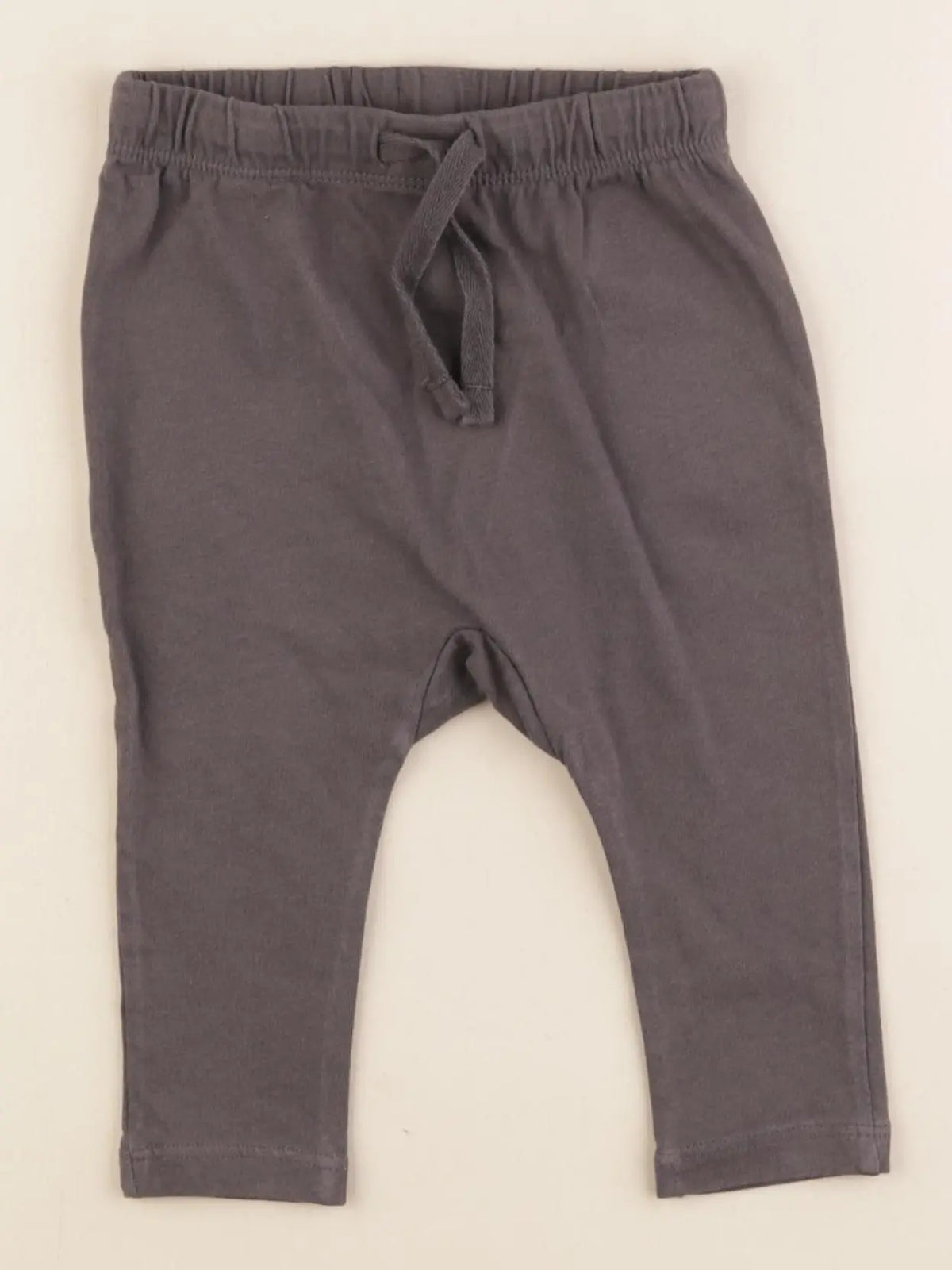 H&M - sarouel gris - 6/9 mois