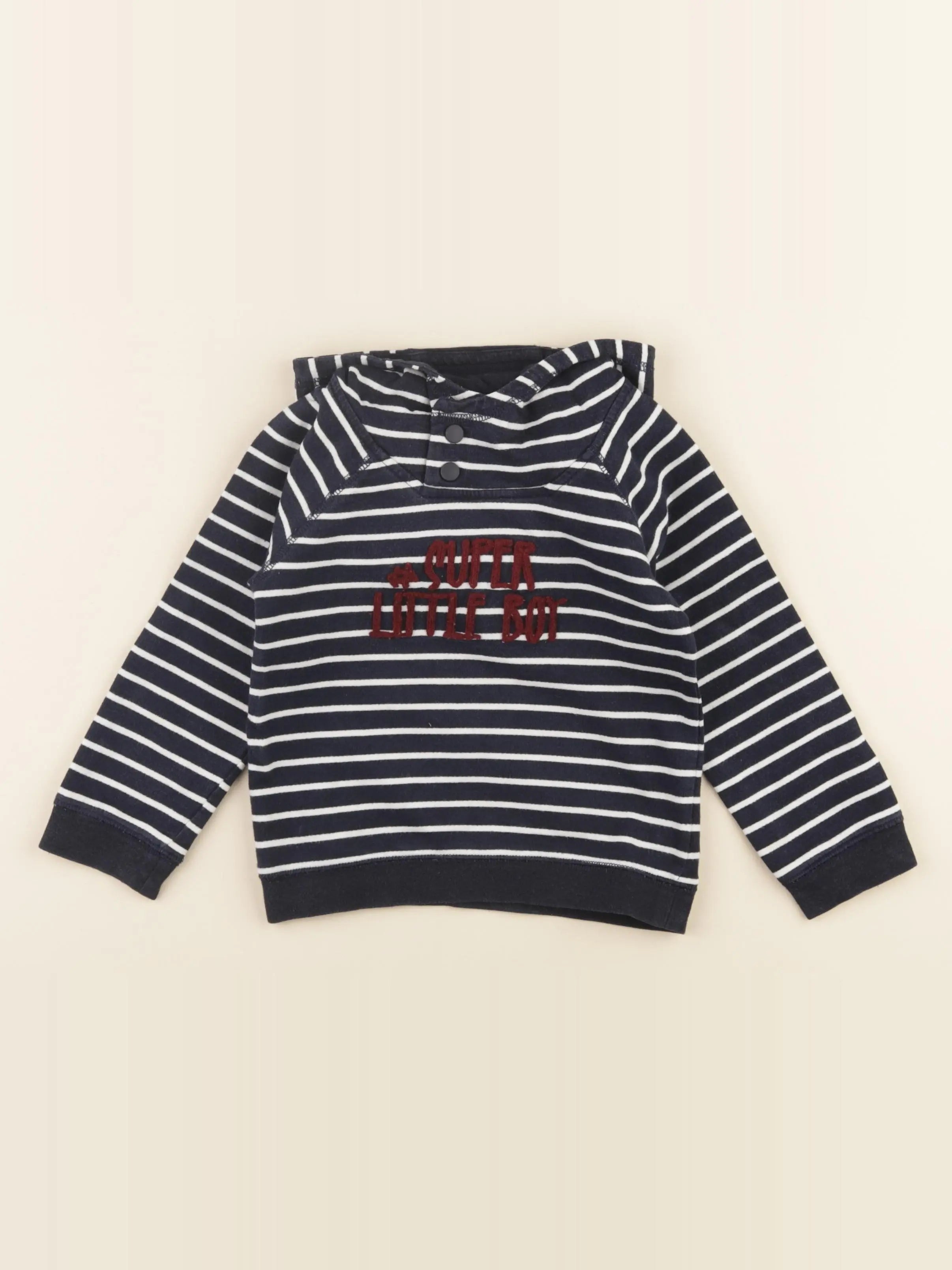 Vertbaudet - sweat bleu - 3 ans
