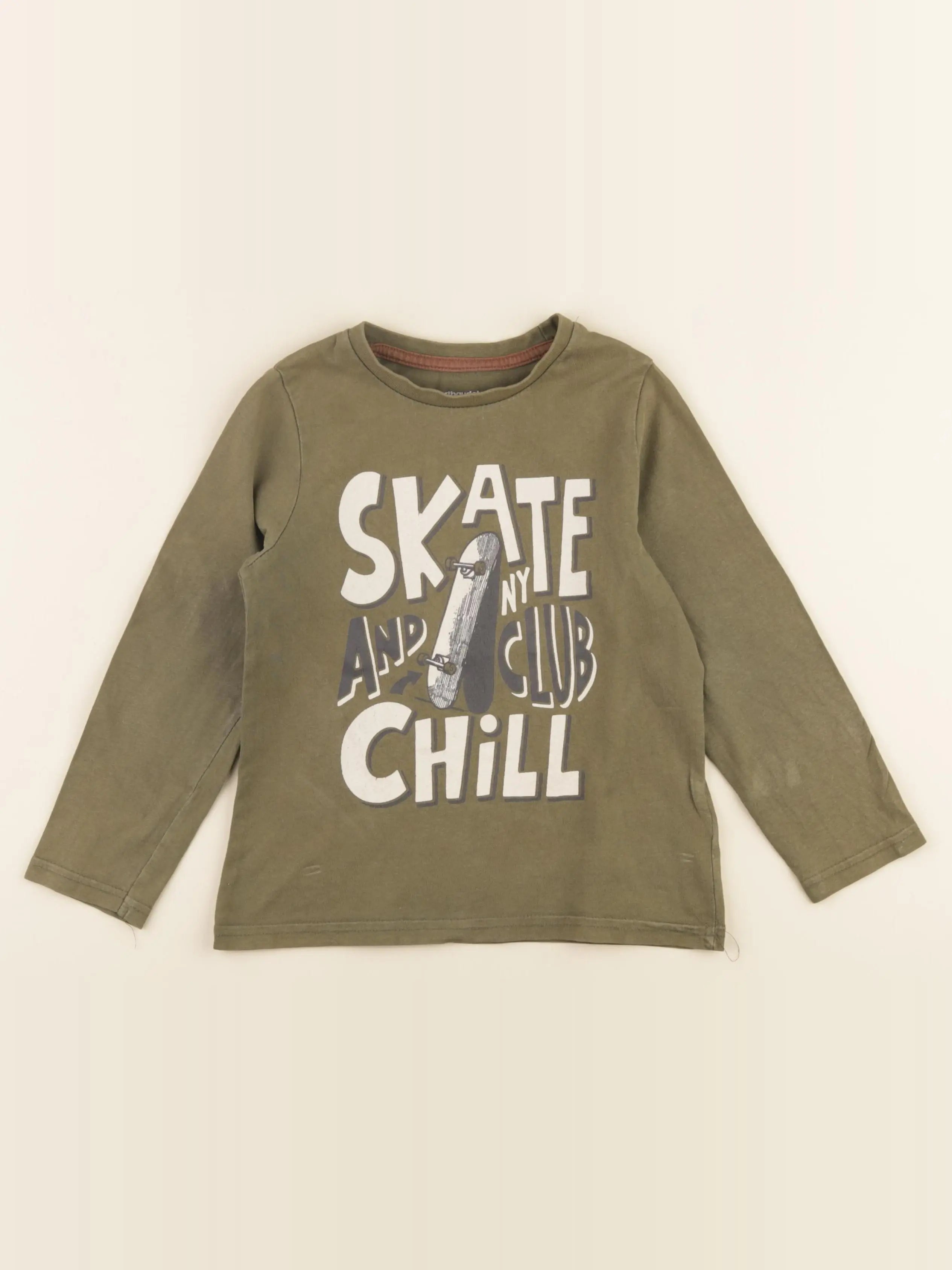 Vertbaudet - tee-shirt vert - 5 ans