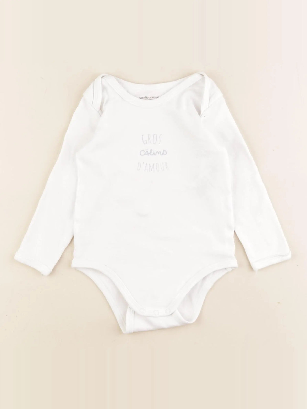 Vertbaudet - body blanc - 18 mois