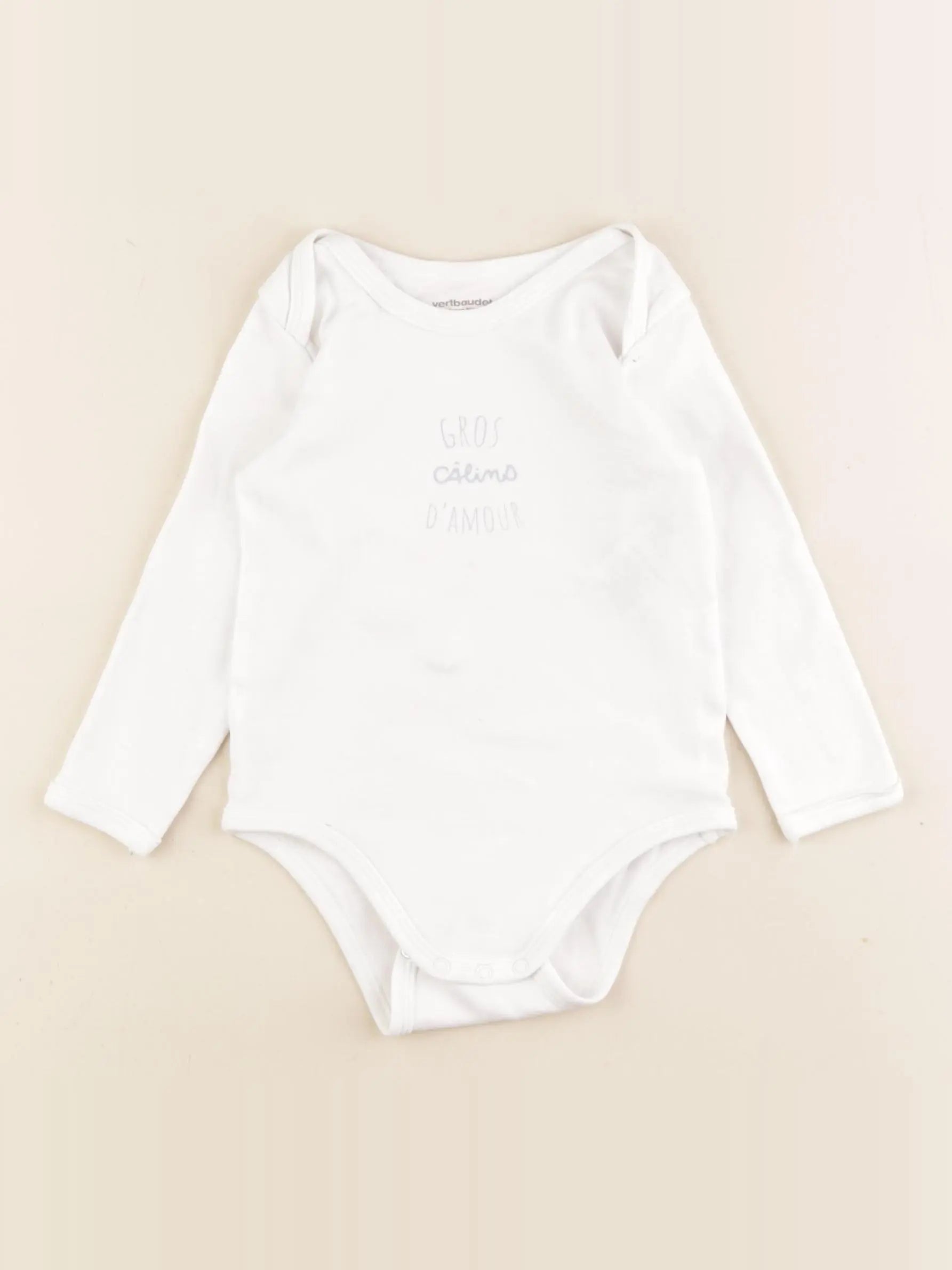 Vertbaudet - body blanc - 18 mois