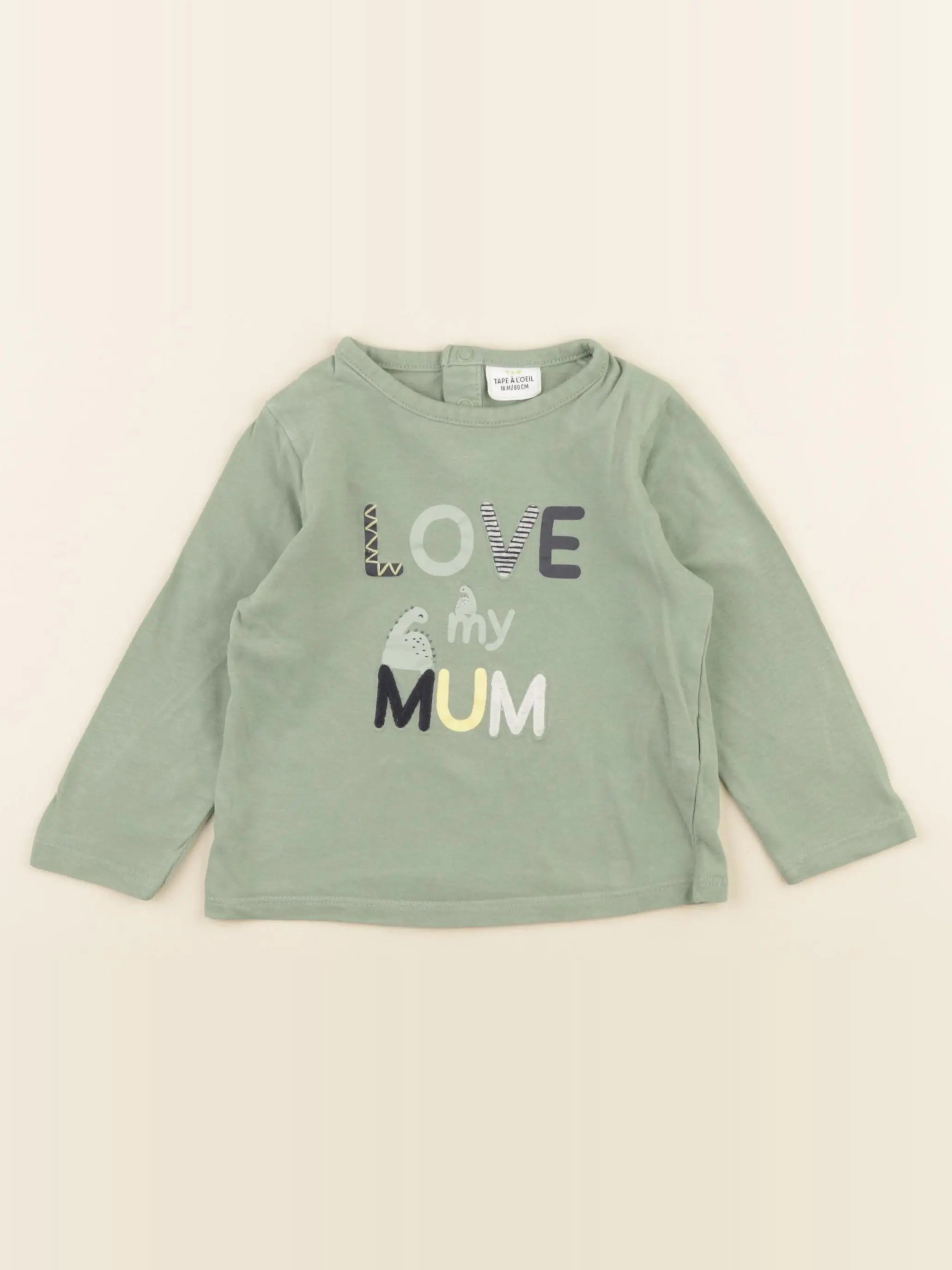 Tape à l'oeil - tee-shirt vert - 18 mois