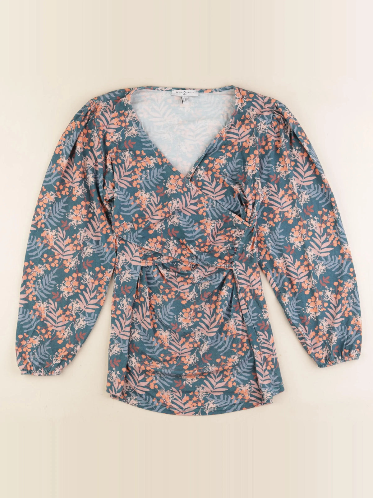 Envie de fraise - tee-shirt allaitement bleu - 36 à 38